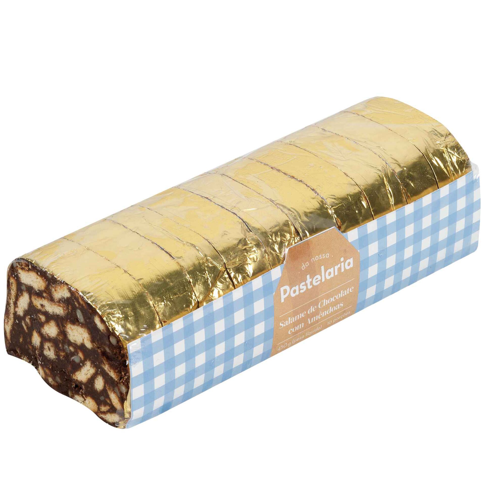 Salame de Chocolate com Amêndoa