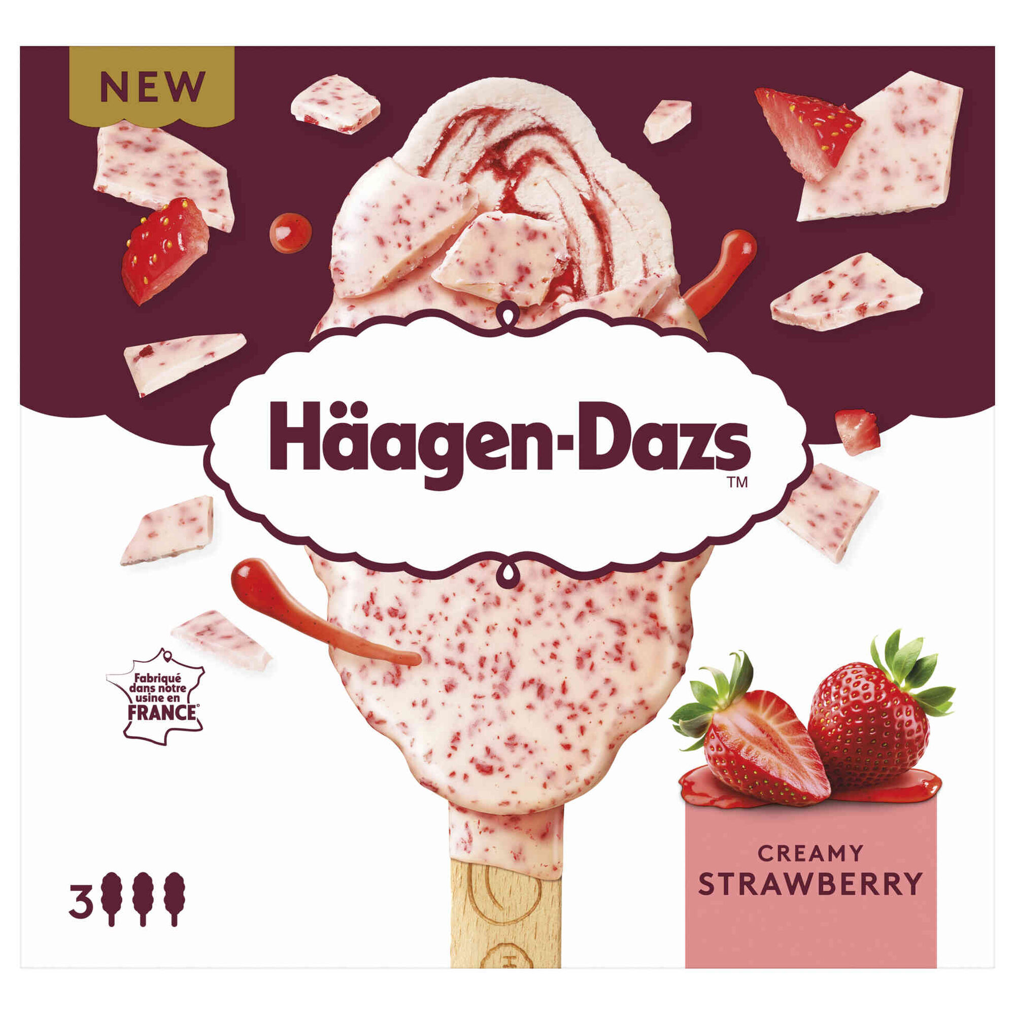 Gelado Morango H&auml;agen-Dazs