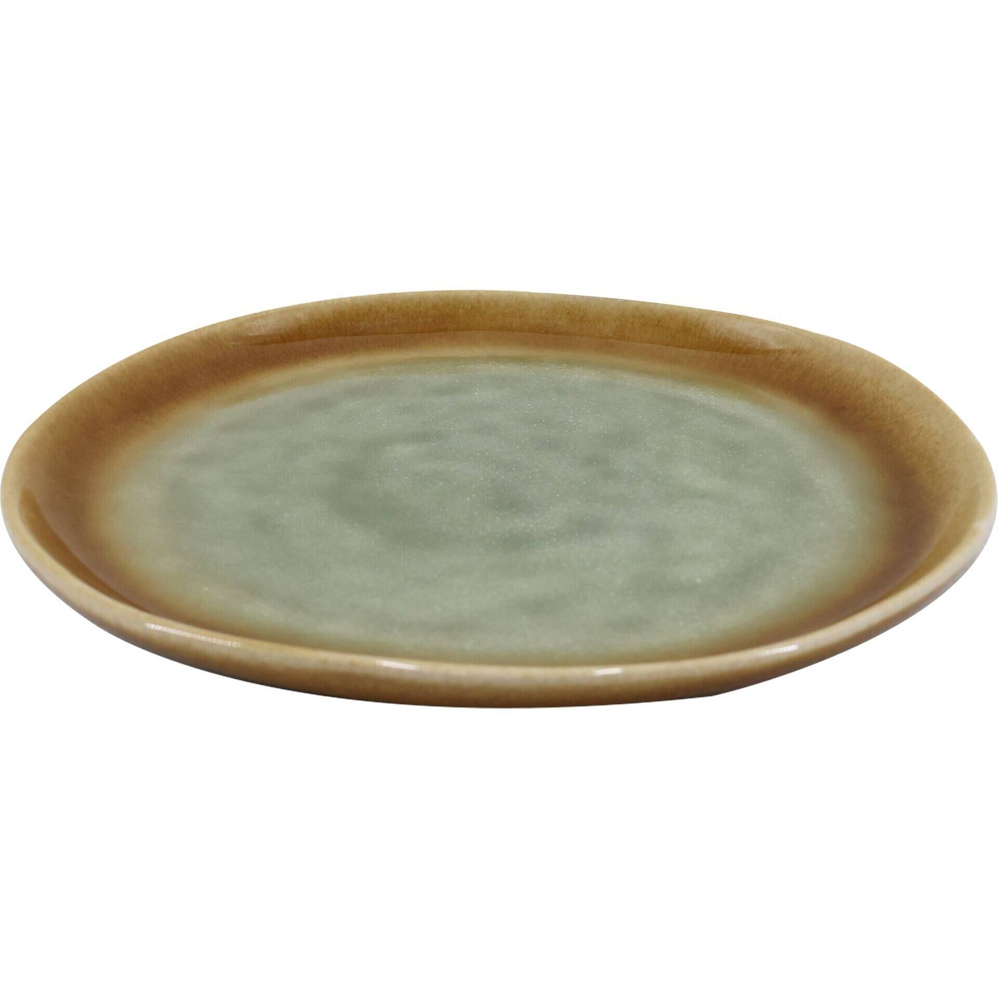 Prato Sobremesa Grés Redondo 20,8cm Tomar