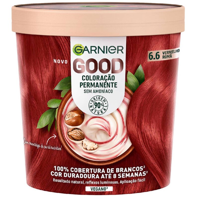 Coloração Permanente Vermelho Romã 6.6 Garnier Good