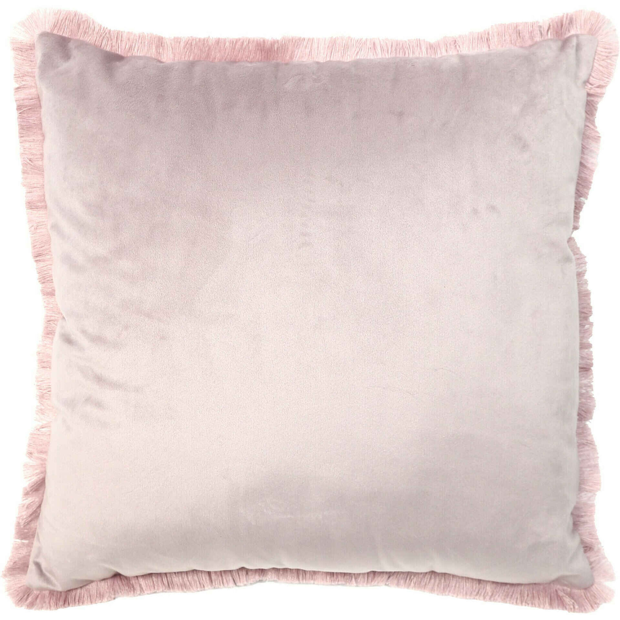 Almofada Veludo Quadrada 45x45cm Rosa Claro Kasa