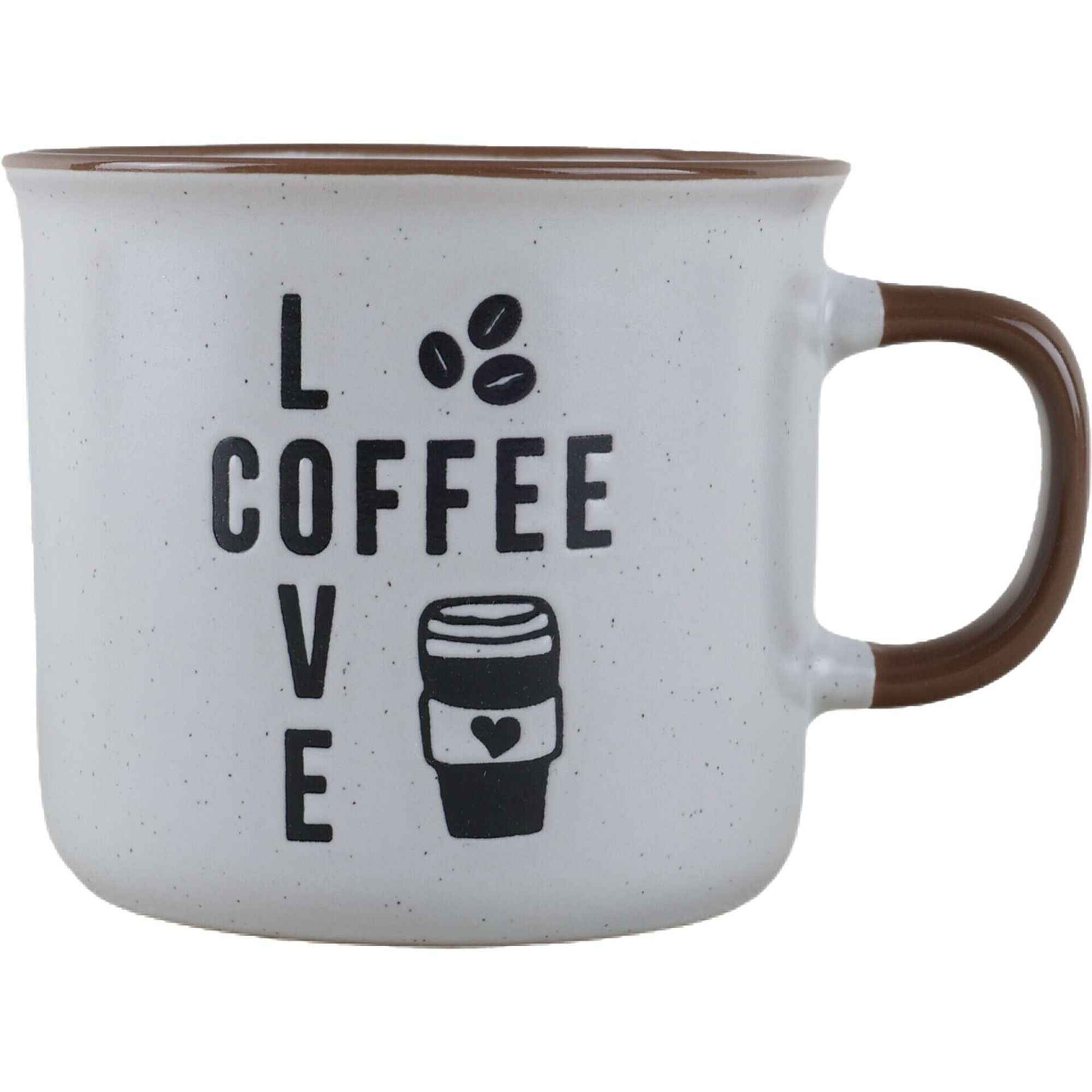 Caneca 285ml Love Coffee Branca Kasa