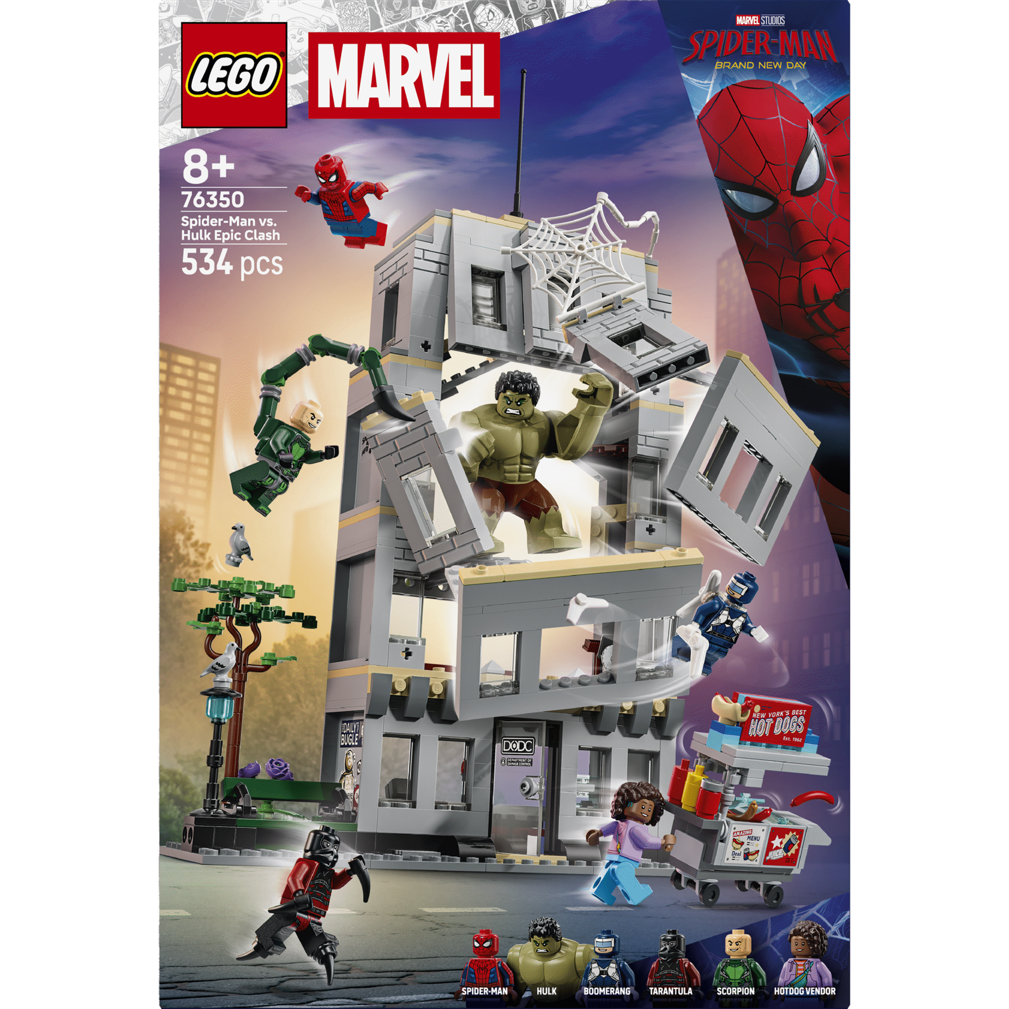LEGO Marvel - Confronto &Eacute;pico do Spider-Man contra Hulk - 76350