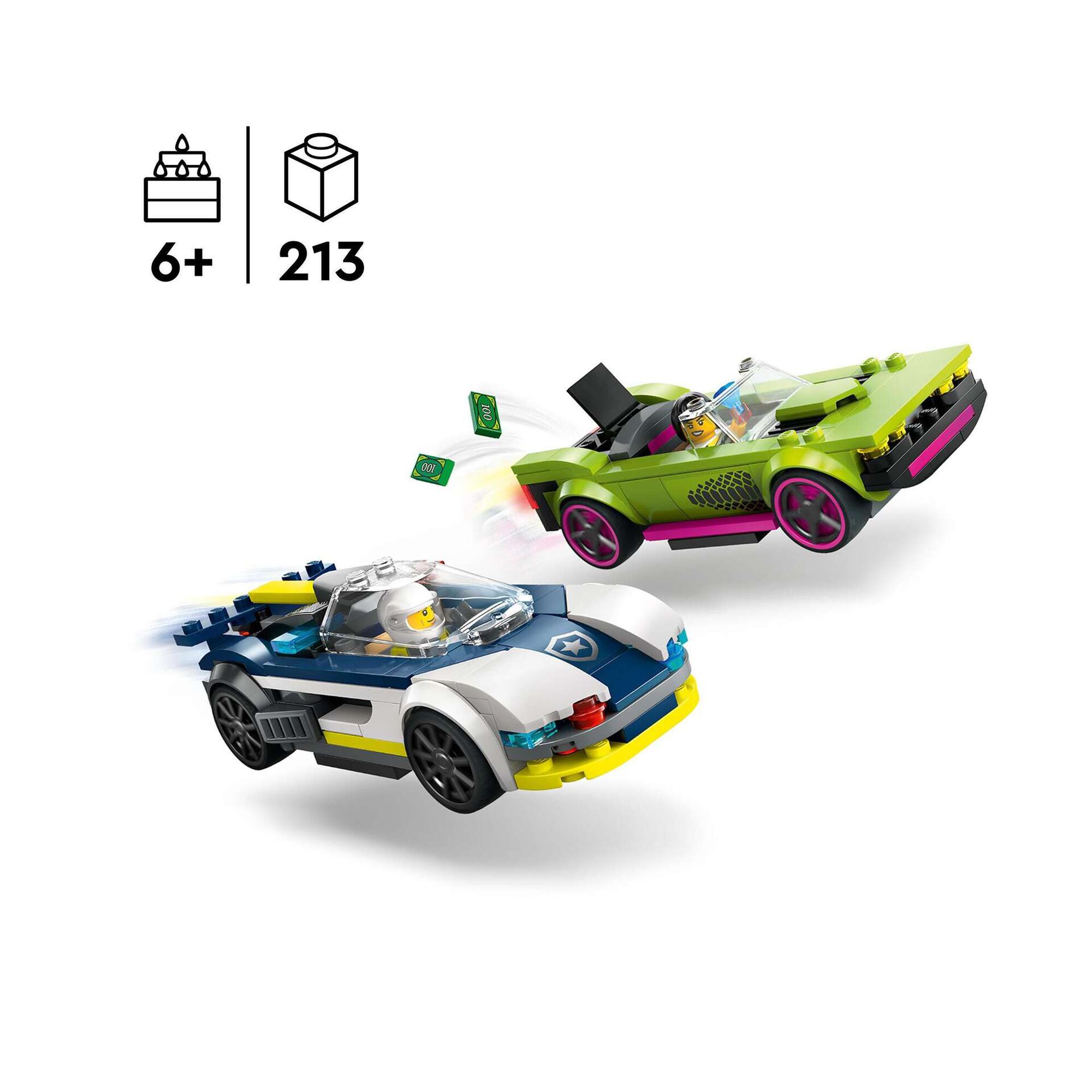 Perseguição de Carro da Polícia a Muscle Car - 60415