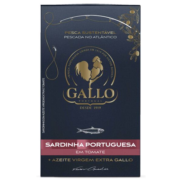 Sardinha Portuguesa em Tomate e Azeite Virgem Extra Gallo