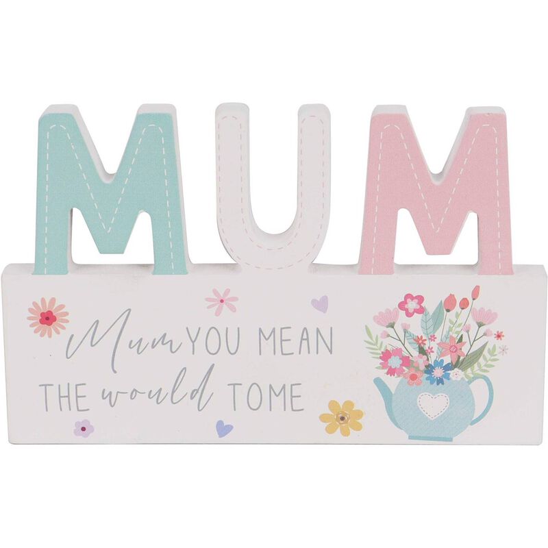 Letra Mum com Base Kasa