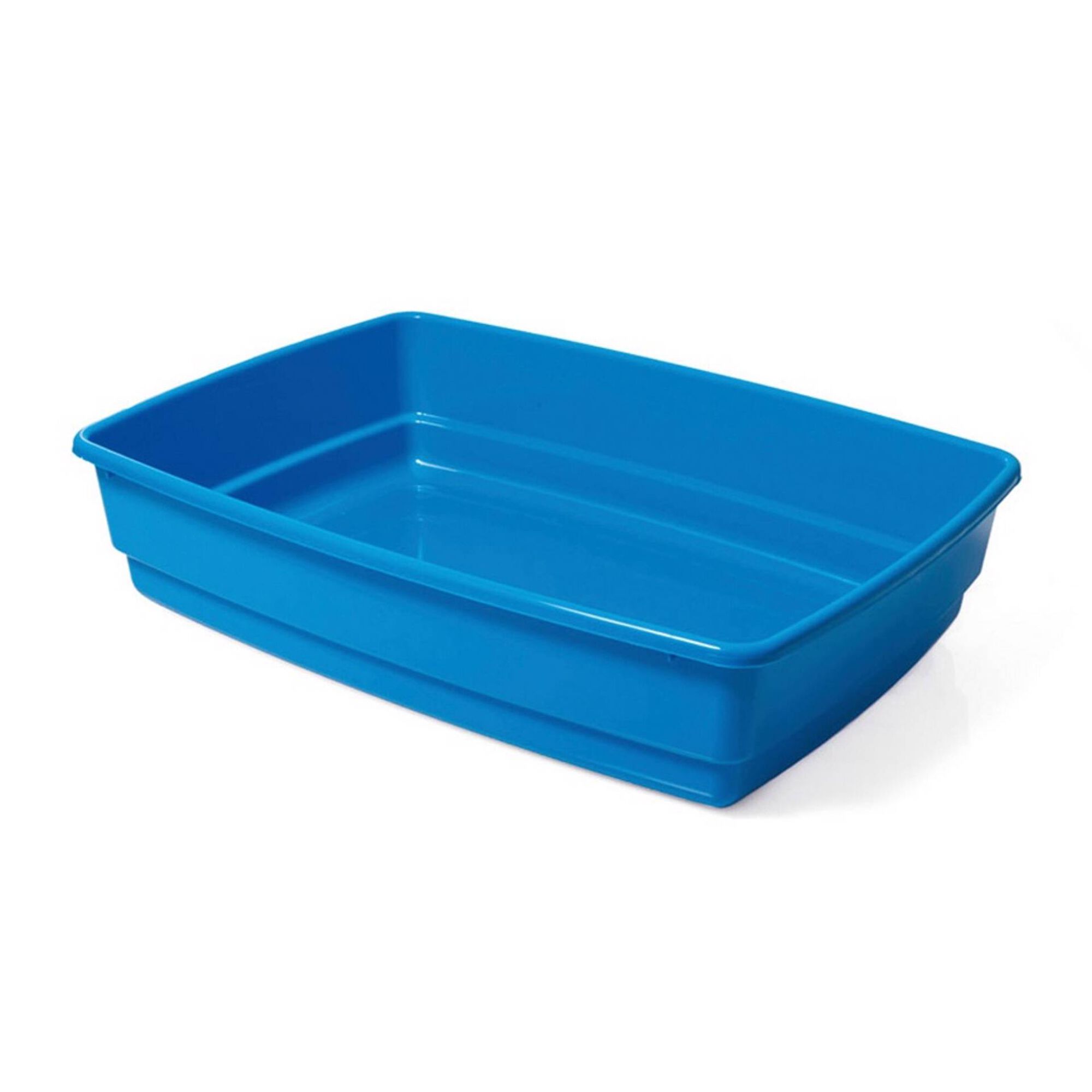 Tabuleiro de Areia para Gato Azul 54x40x14 cm