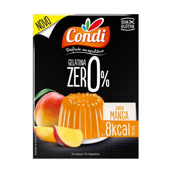 Gelatina em Pó Zero% de Manga Condi