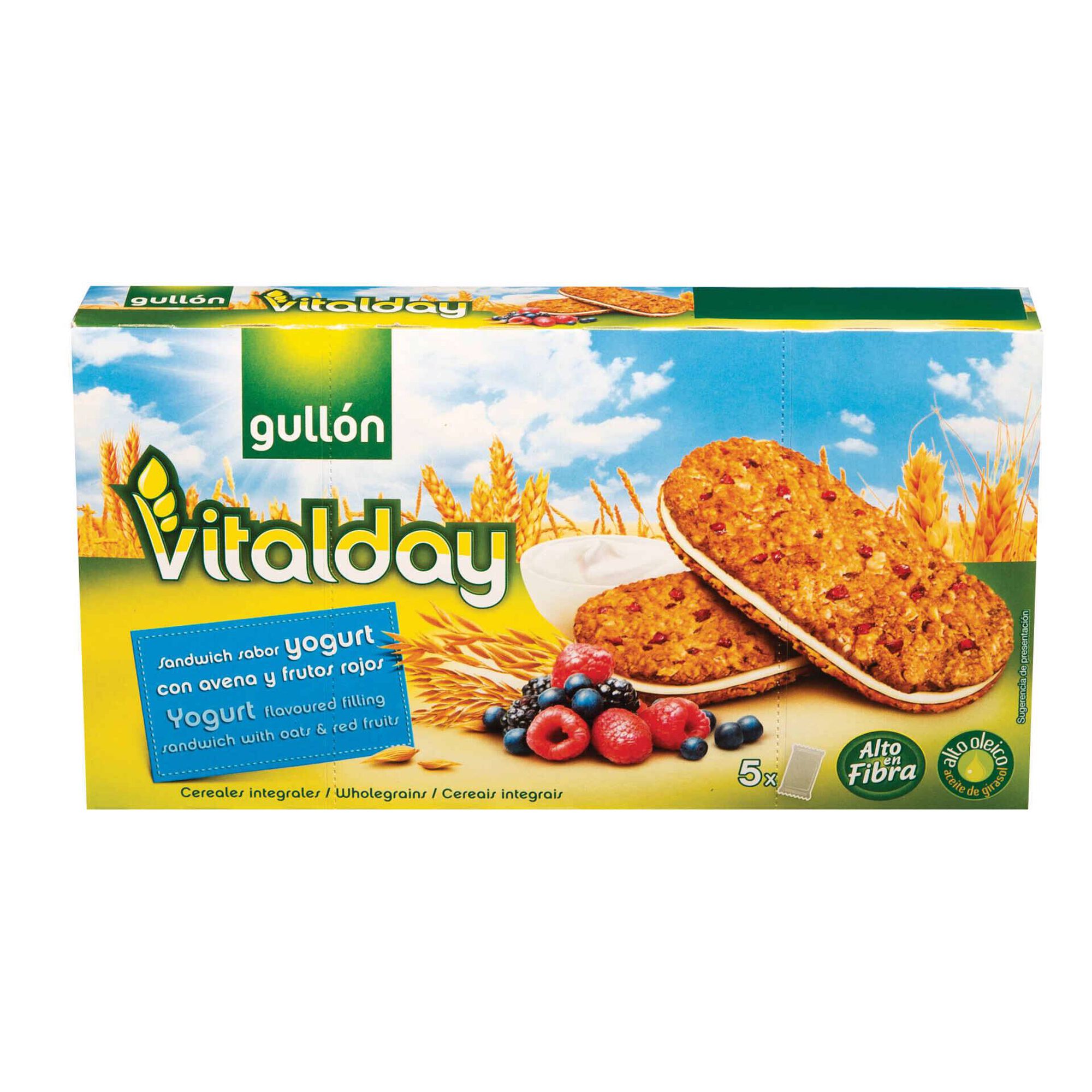 Bolachas Vitalday com Frutos Vermelhos Recheio de Iogurte