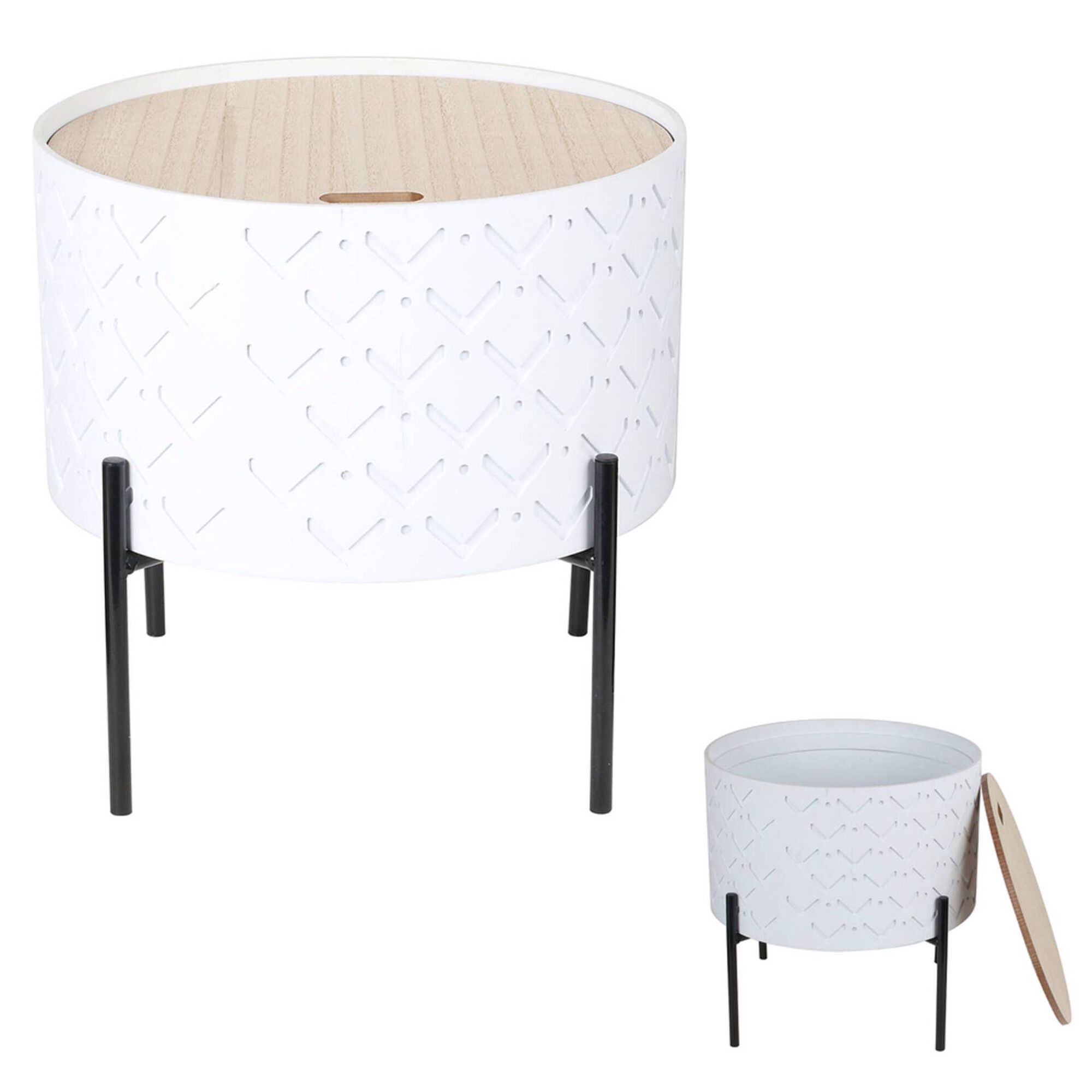 Mesa de Apoio 35cm Branca Kansas Mesa de Apoio 35cm Branca Kansas