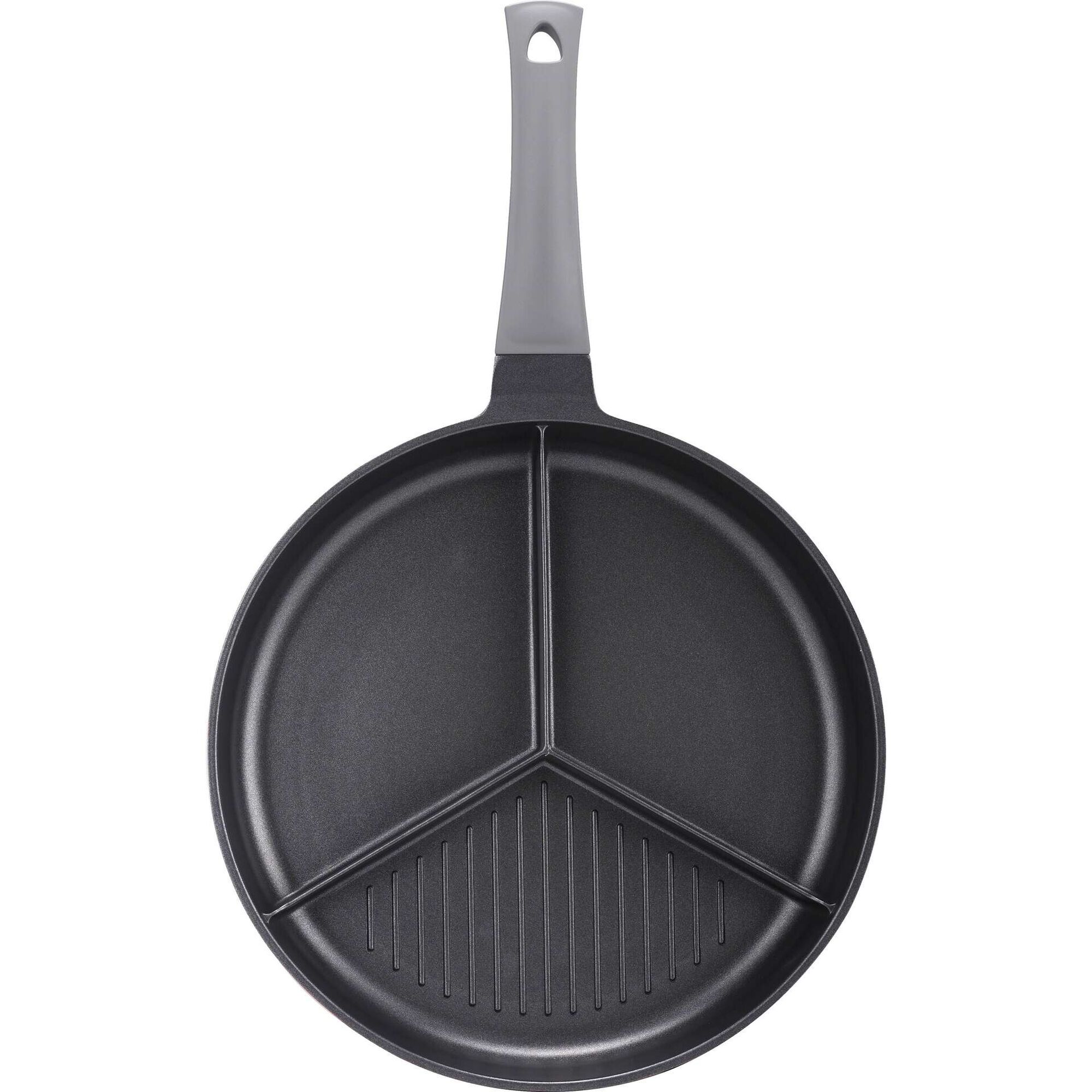 Frigideira Alumínio 35cm com 3 Divisórias