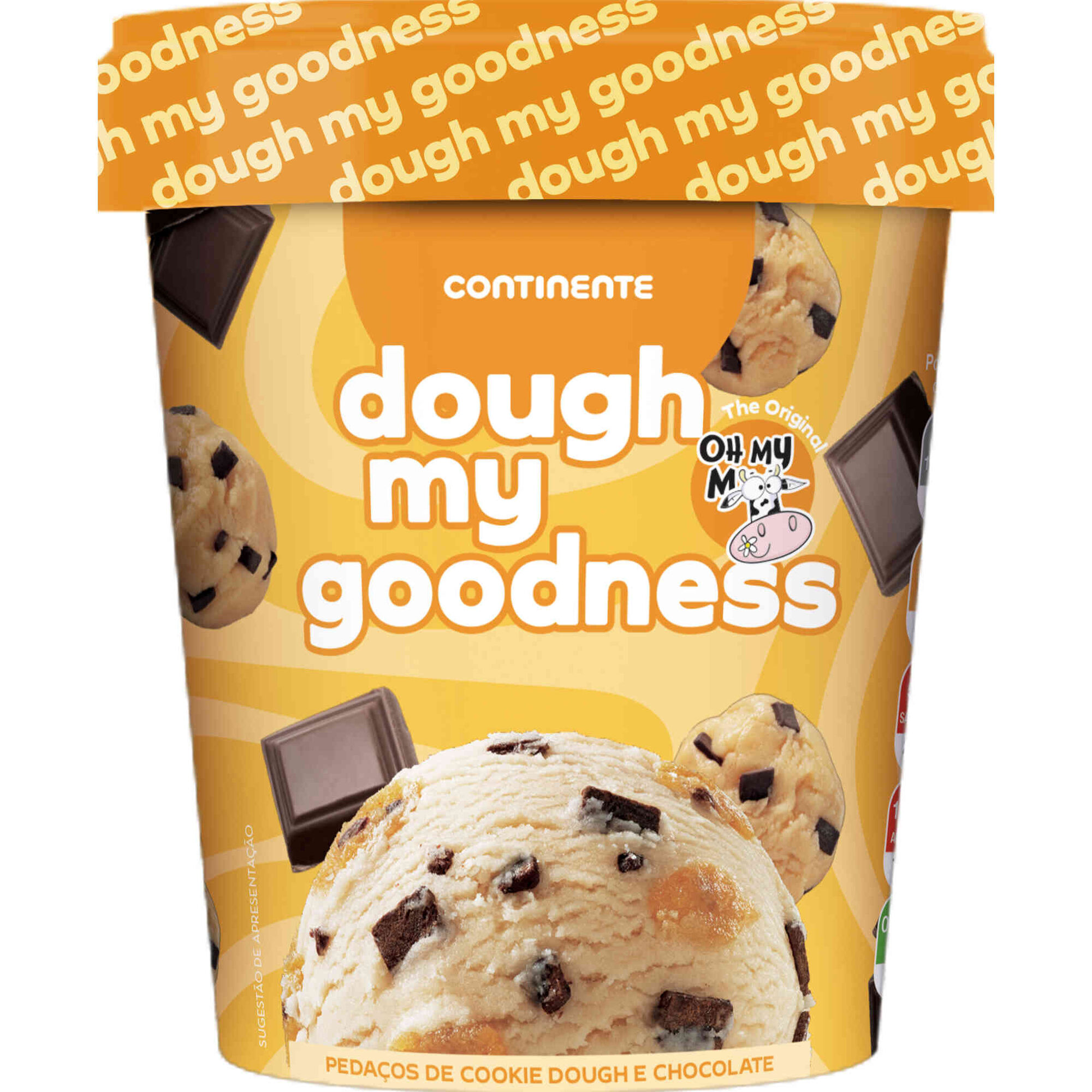 Gelado Cookie Dough e Chocolate
