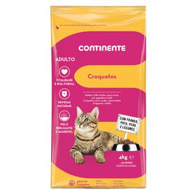 Ração para Gato Adulto Croquetes Frango, Pato, Peru e Legumes