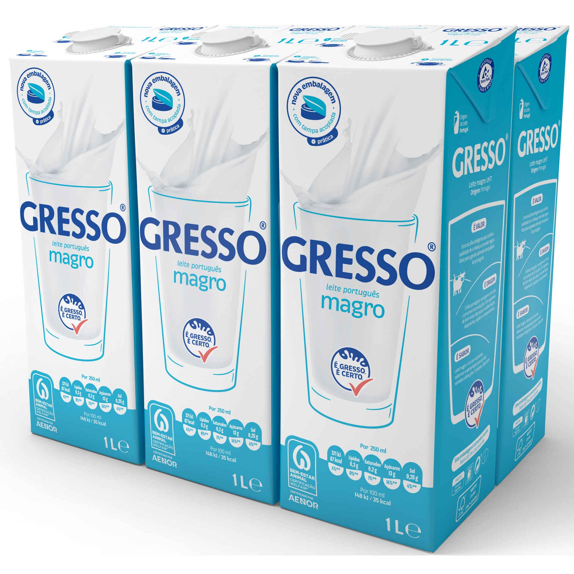 Leite UHT Magro Gresso