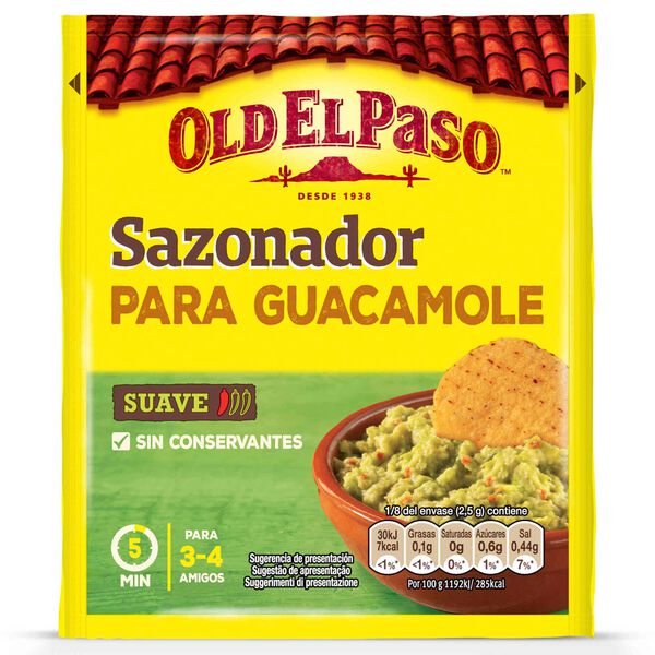 Mistura de Condimentos para Guacamole sem Glúten Old El Paso