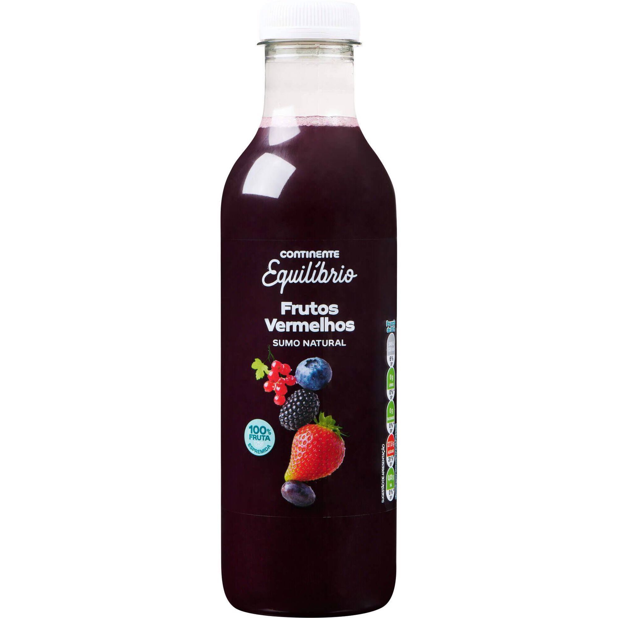 Sumo 100% Frutos Vermelhos Continente Equil&iacute;brio