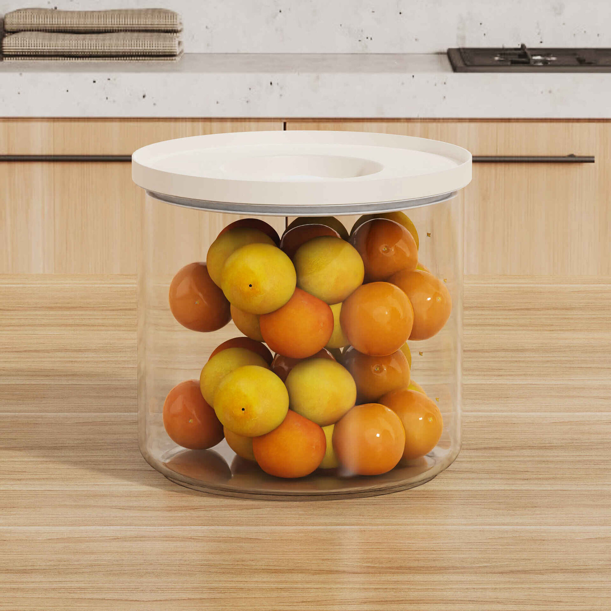 Frasco Despensa Vidro 750ml com V&aacute;cuo Kasa