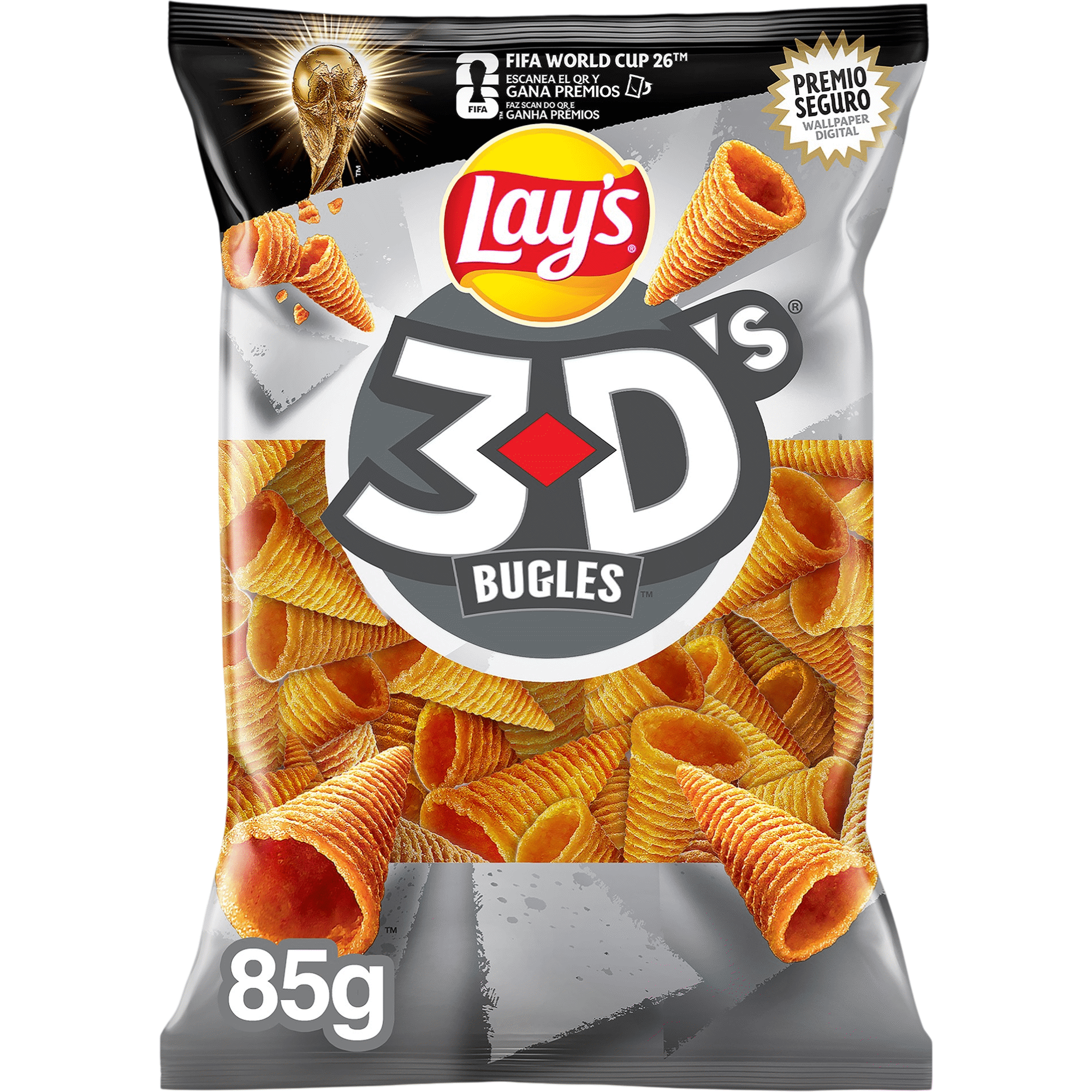 Snacks Milho 3D's Cones Lay's
