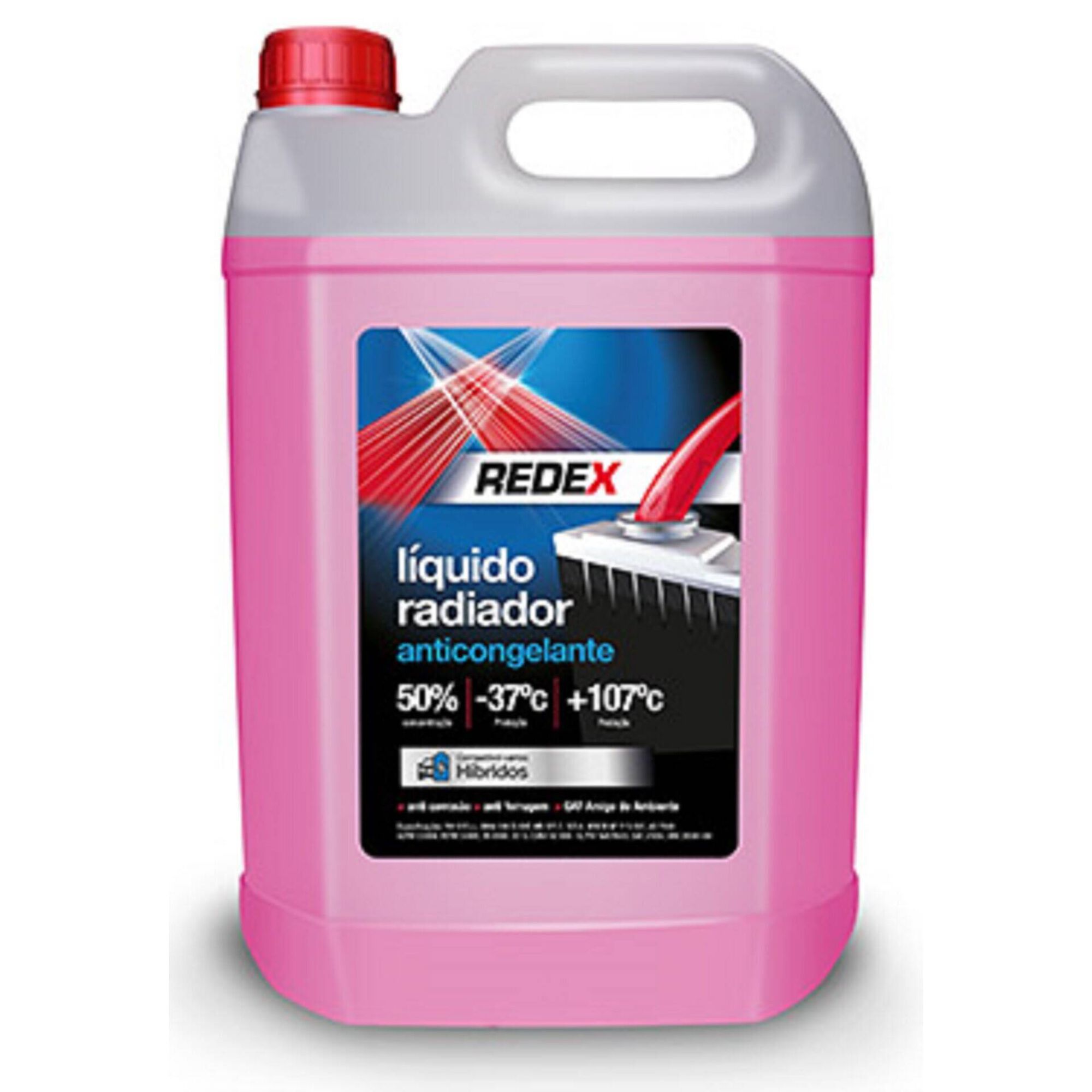 L&iacute;quido Radiador para Carros H&iacute;bridos -37&ordm; Rosa Redex