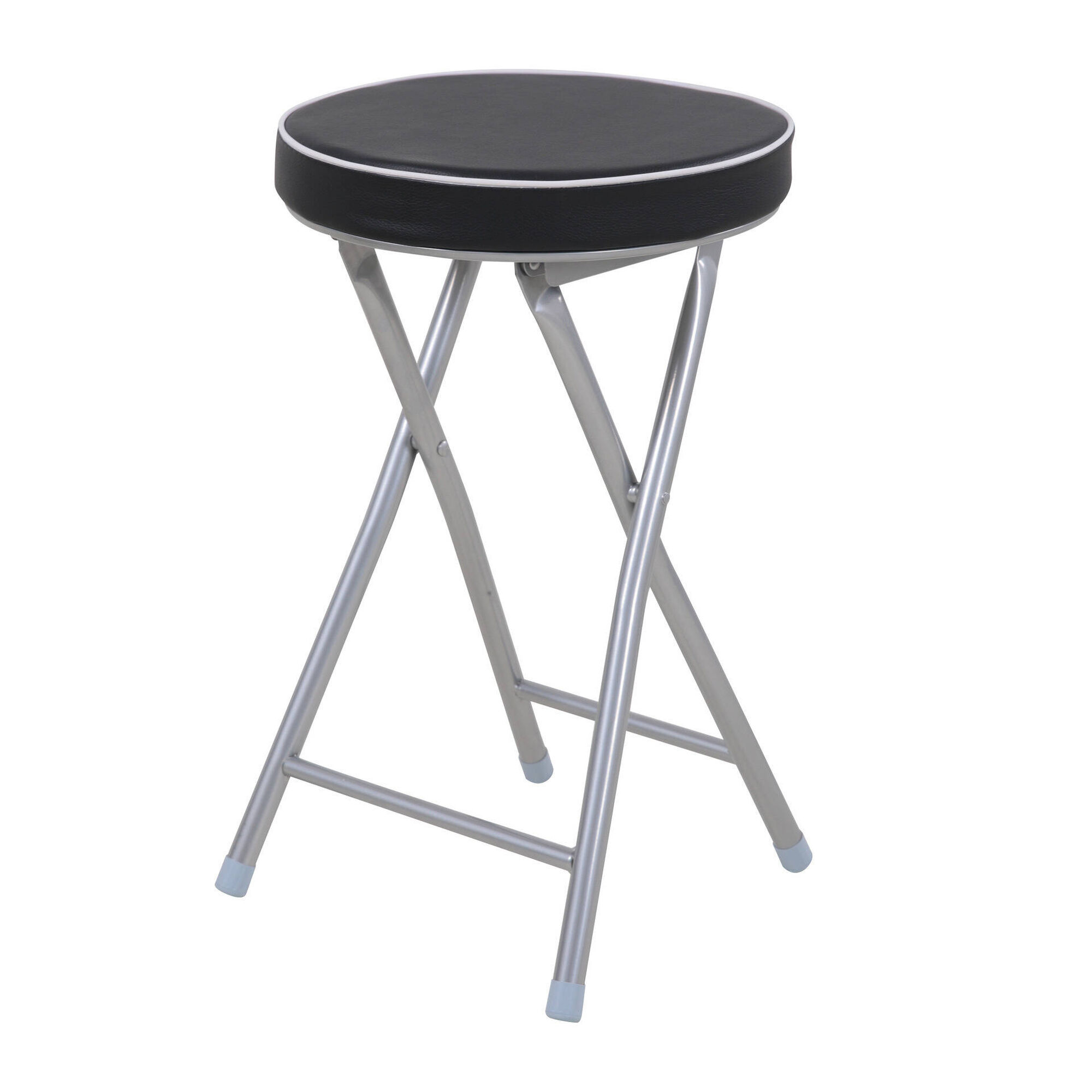 Banco Dobr&aacute;vel Almofadado Preto Turim