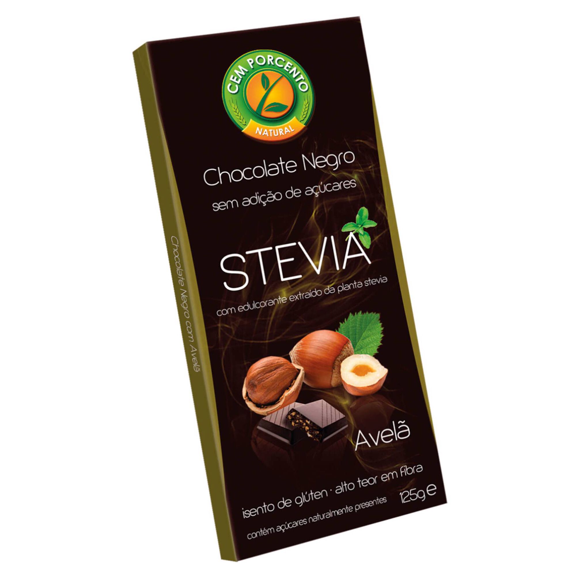 Tablete de Chocolate Negro com Avelãs sem Glúten