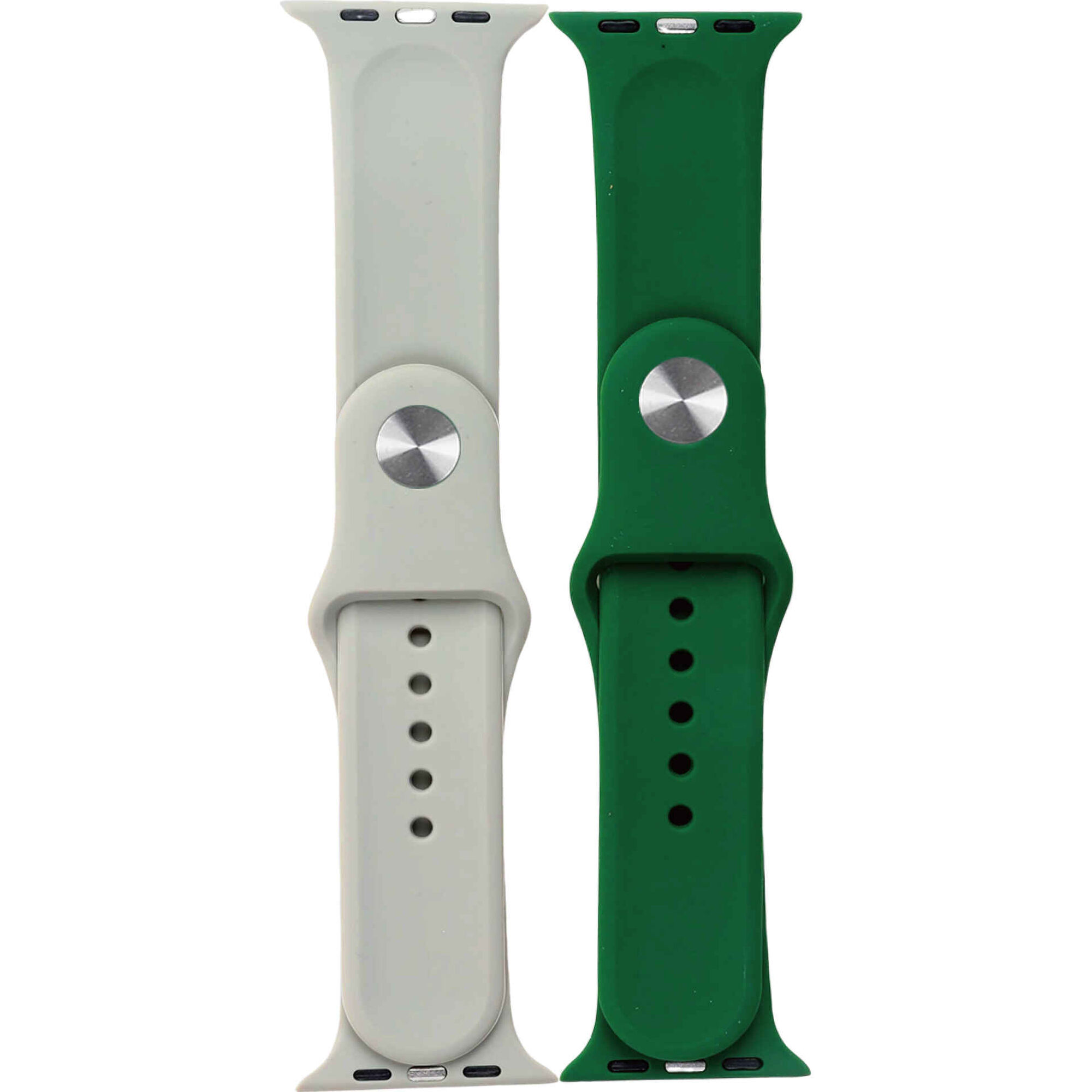 Conjunto 2 Pulseiras Smartwatch Cinza e Verde