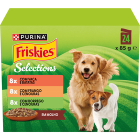Comida H&uacute;mida para C&atilde;o Adulto Carnes em Molho Purina Friskies