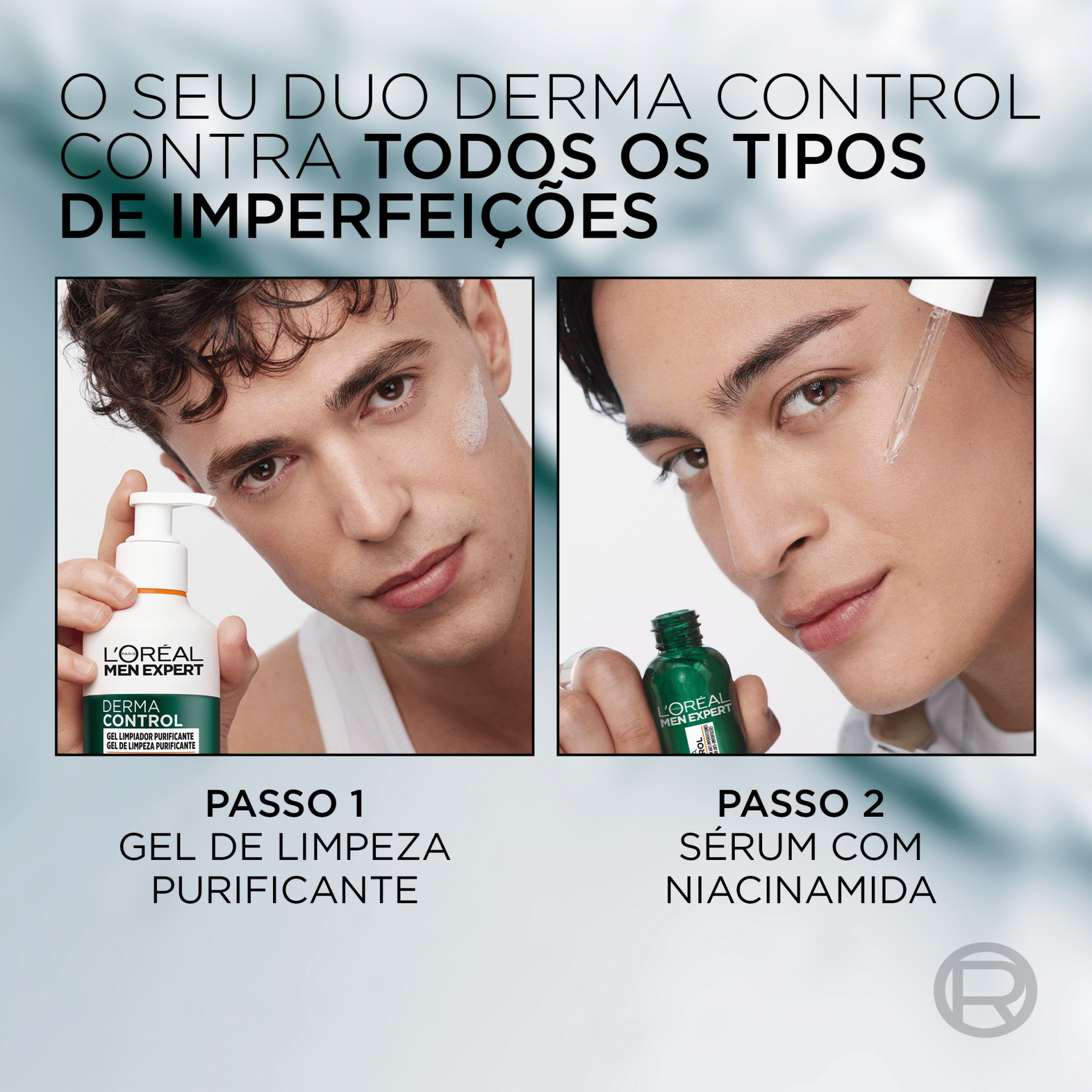 Gel de Limpeza Derma Control Purificante L'Or&eacute;al Paris Men Expert