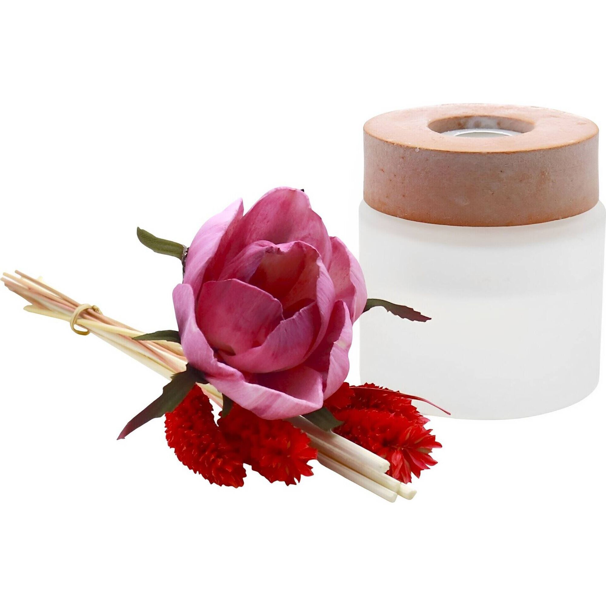 Ambientador Sticks Perfumados 100ml com Flor Vermelha e Rosa Kasa