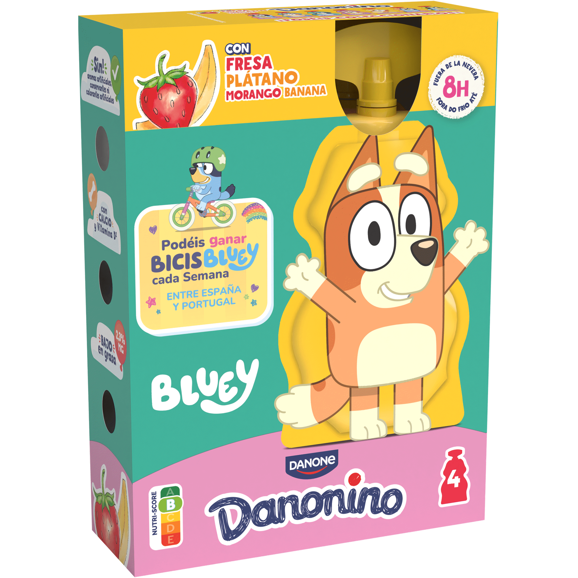 Iogurte Pouch Morango e Banana Infantil