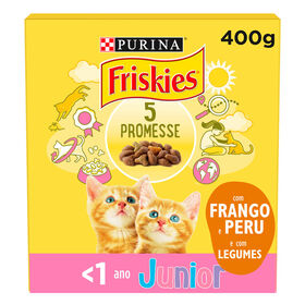 Ração para Gato Júnior Frango, Leite e Legumes