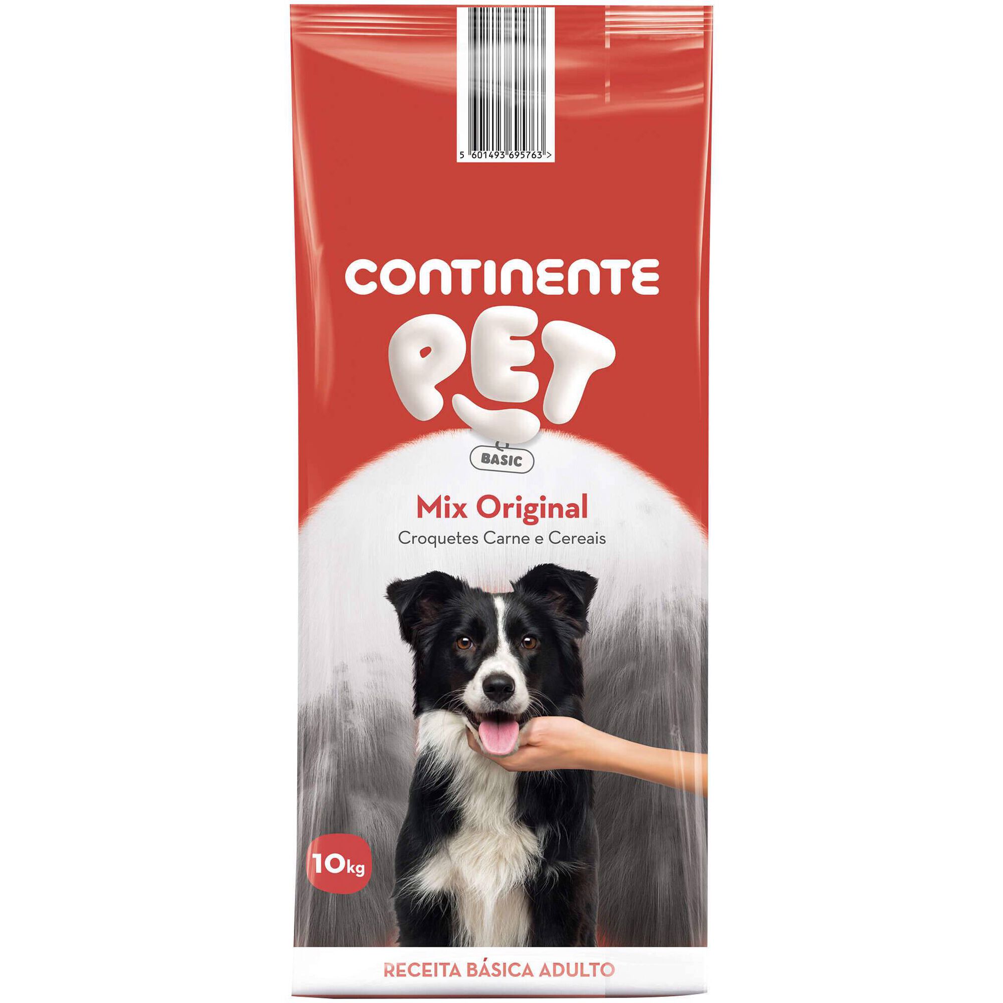 Ra&ccedil;&atilde;o para C&atilde;o Croquetes Carne e Cereais Continente Pet Basic