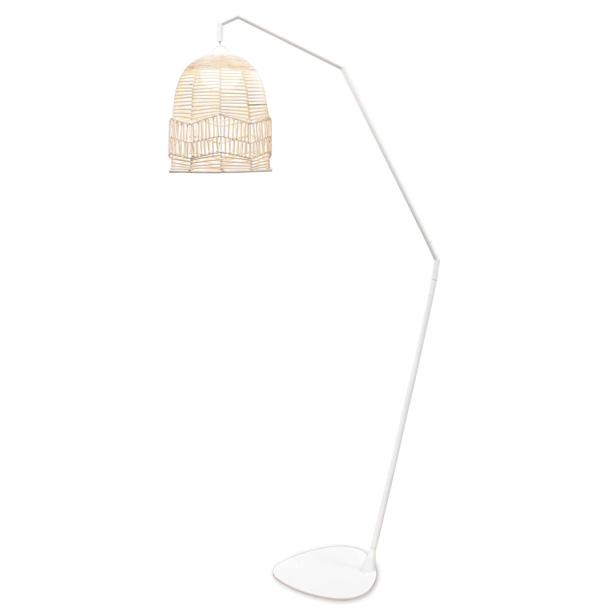 Candeeiro Ch&atilde;o Santorini Light Wood New Garden