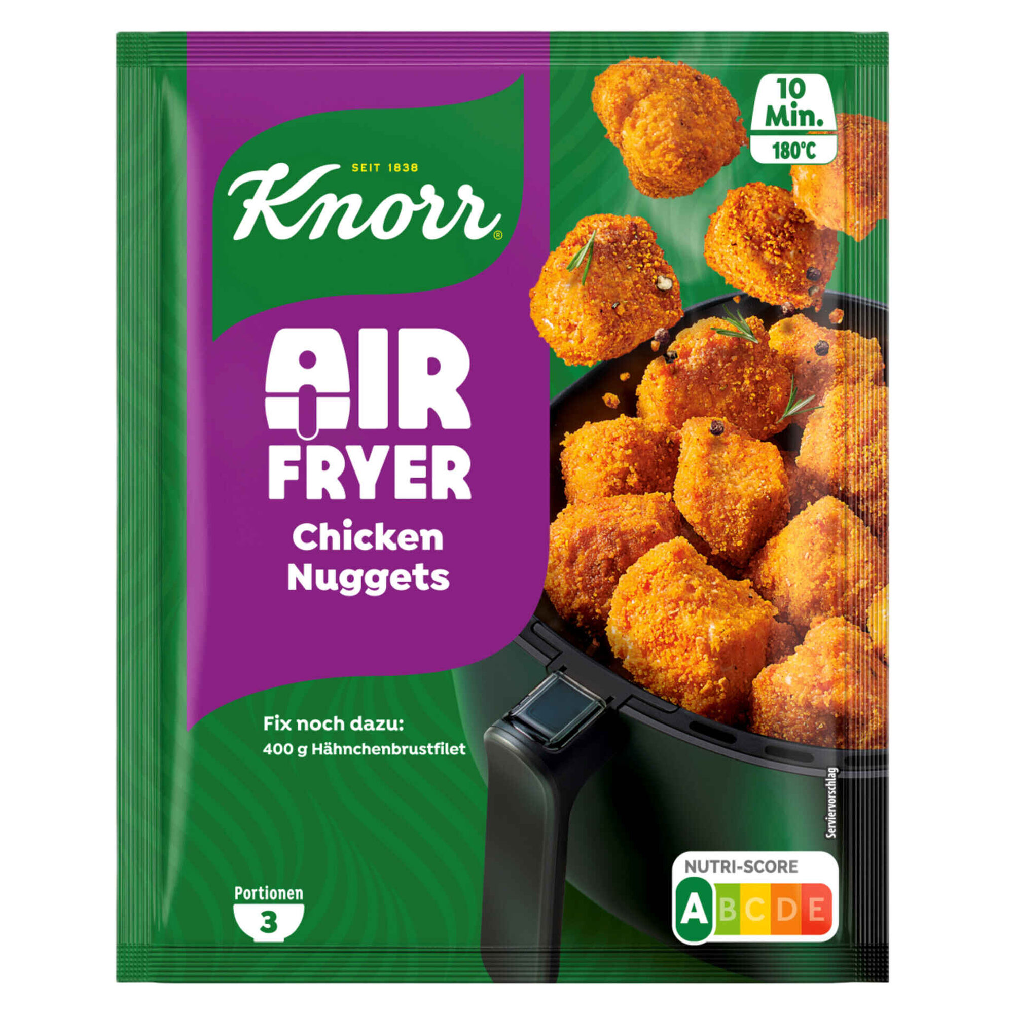 Tempero para Nuggets Frango Air Fryer Knorr