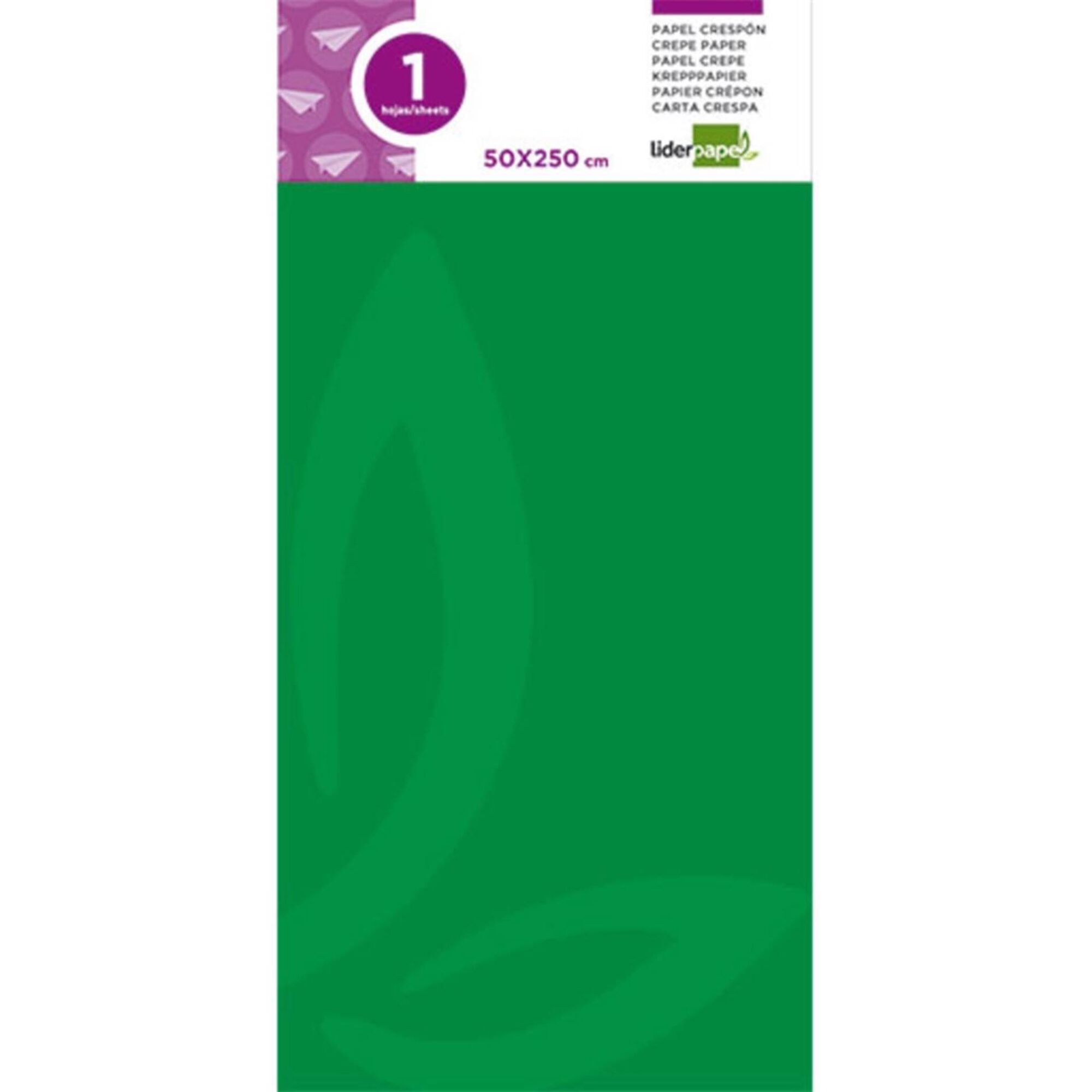 Papel Crepe Verde 50x25cm Papel Crepe Verde 50x25cm