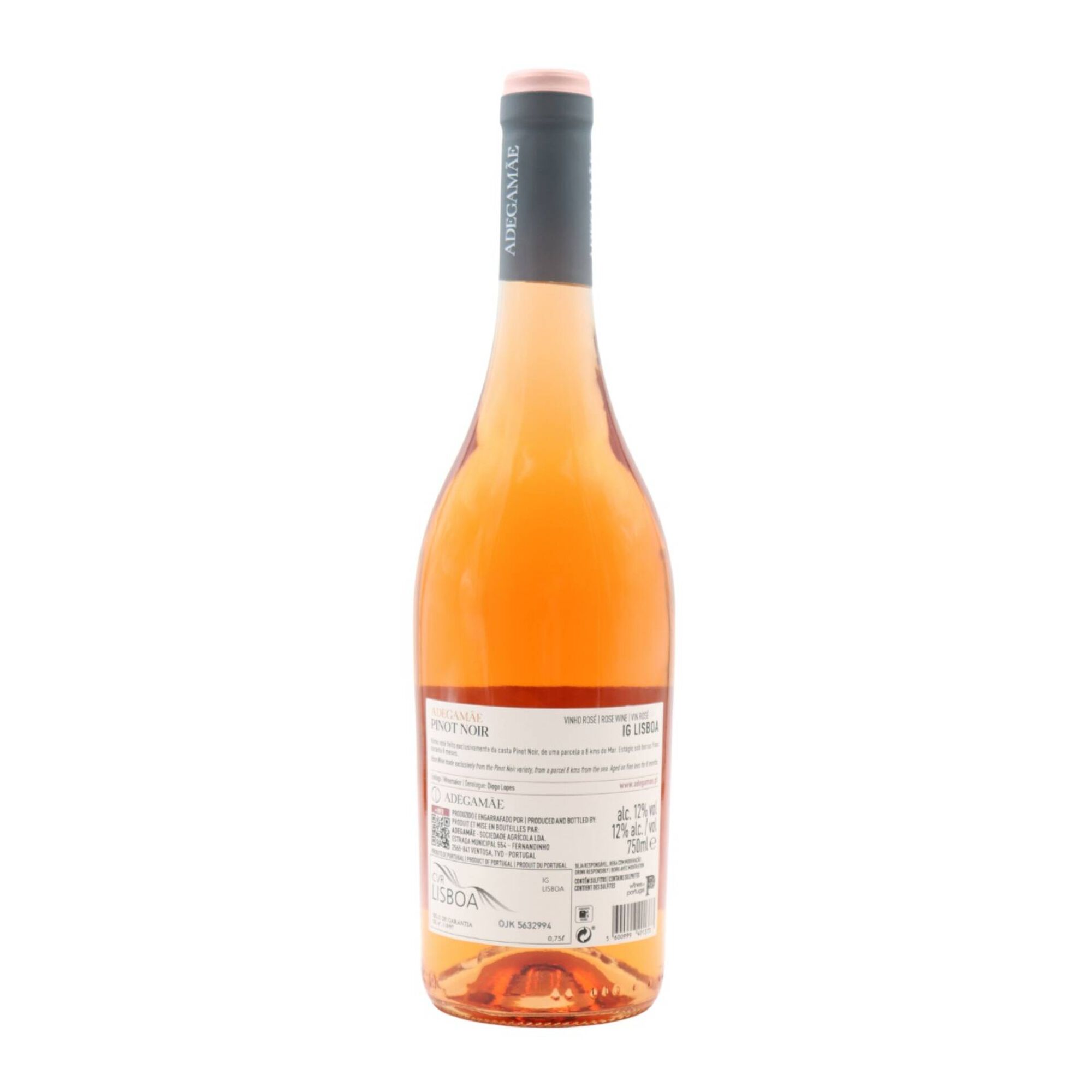 Adega M&atilde;e Pinot Noir Lisboa Vinho Ros&eacute;
