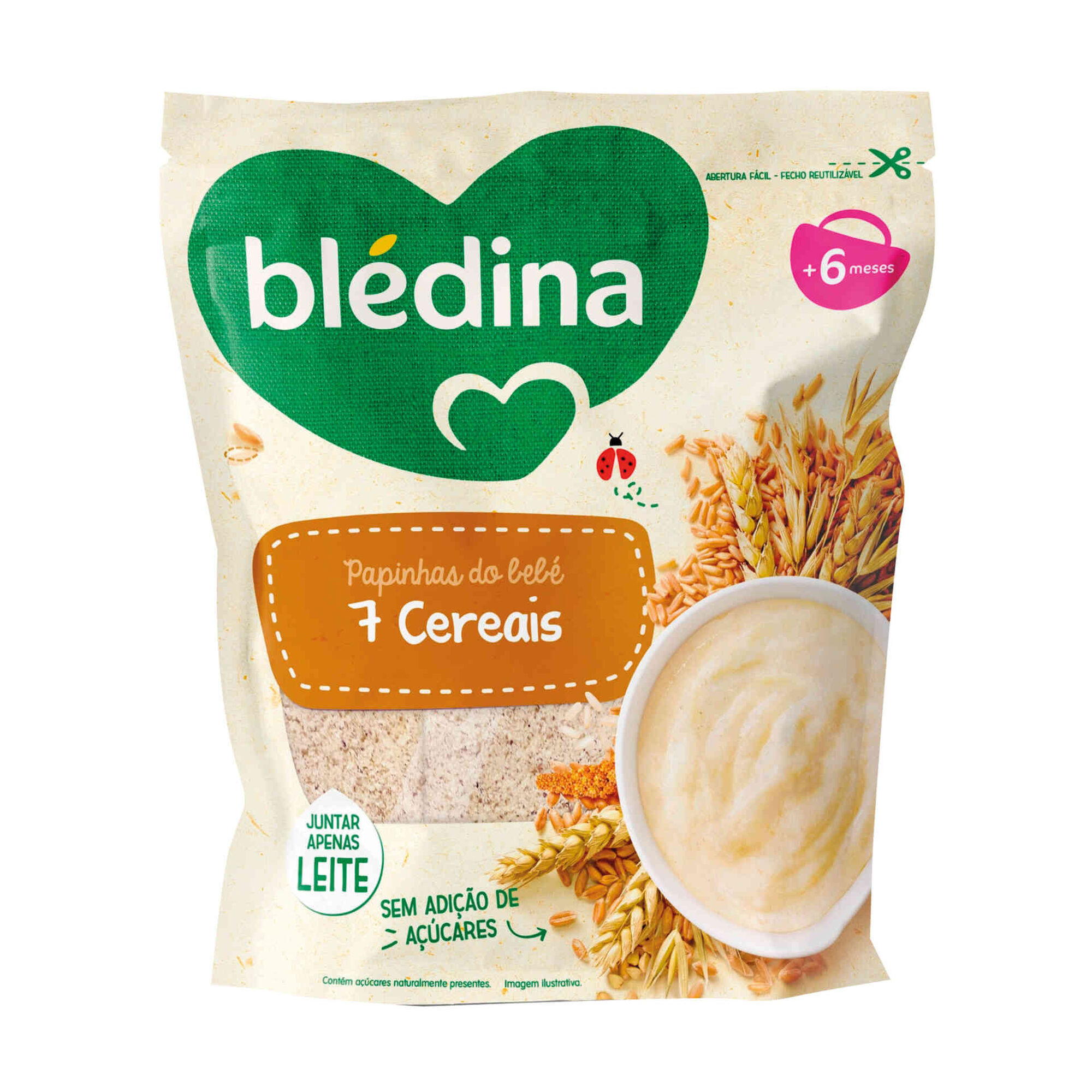 Papa Infantil Nao Lactea 7 Cereais 6 Meses Bledina Continente Online