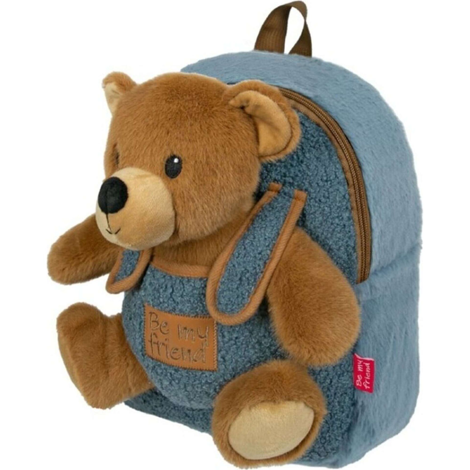 Mochila Azul com Peluche Unic&oacute;rnio Uvea Uvea