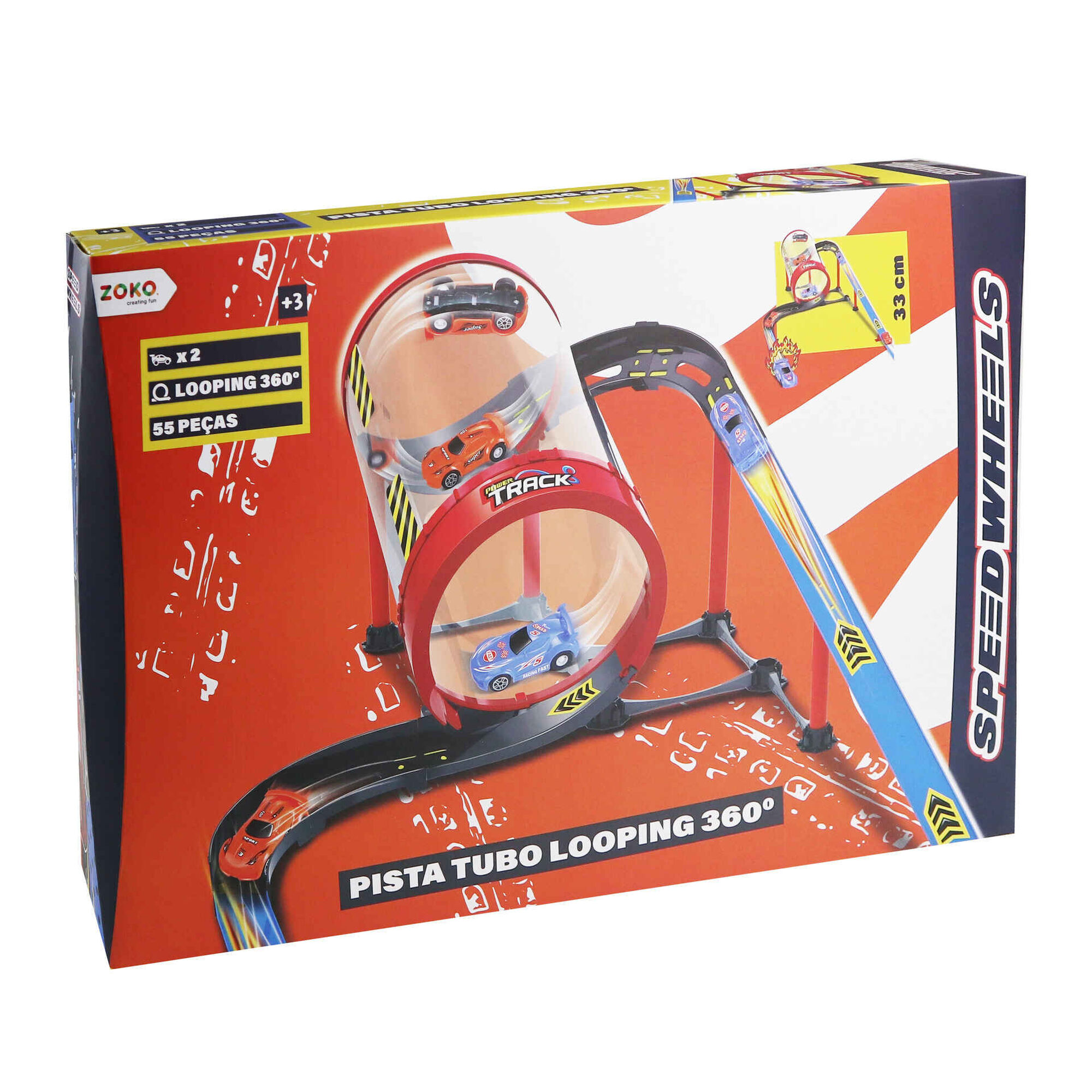 Pista com Tubo Looping 360° Pista com Tubo Looping 360°