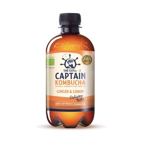 Bebida Kombucha Gengibre e Lim&atilde;o The Gutsy Captain