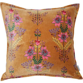 Almofada 45x45cm Flores Laranja Kasa
