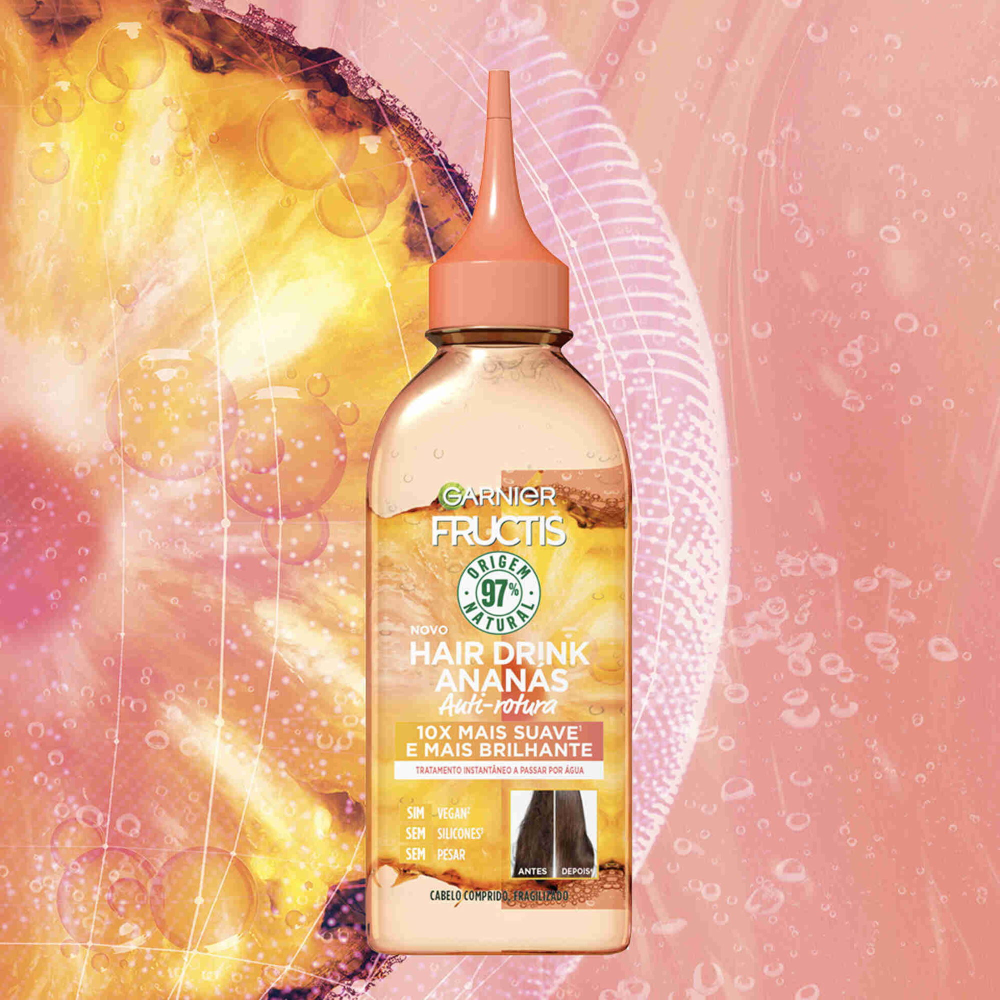 Condicionador Fructis Hair Drink Ananás Fructis Garnier emb. 200 ml Continente Online