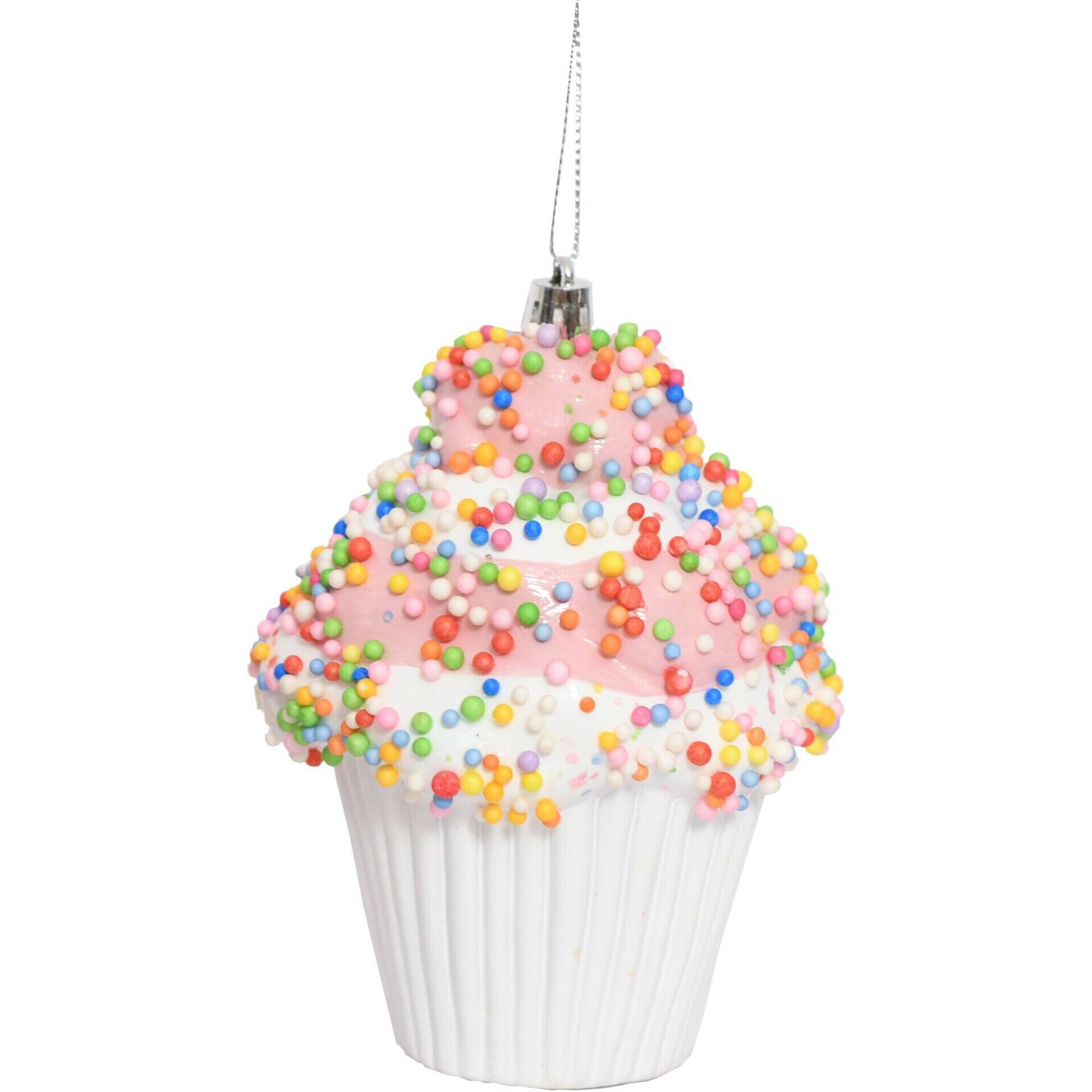 Ornamento Cupcake Espuma Branco