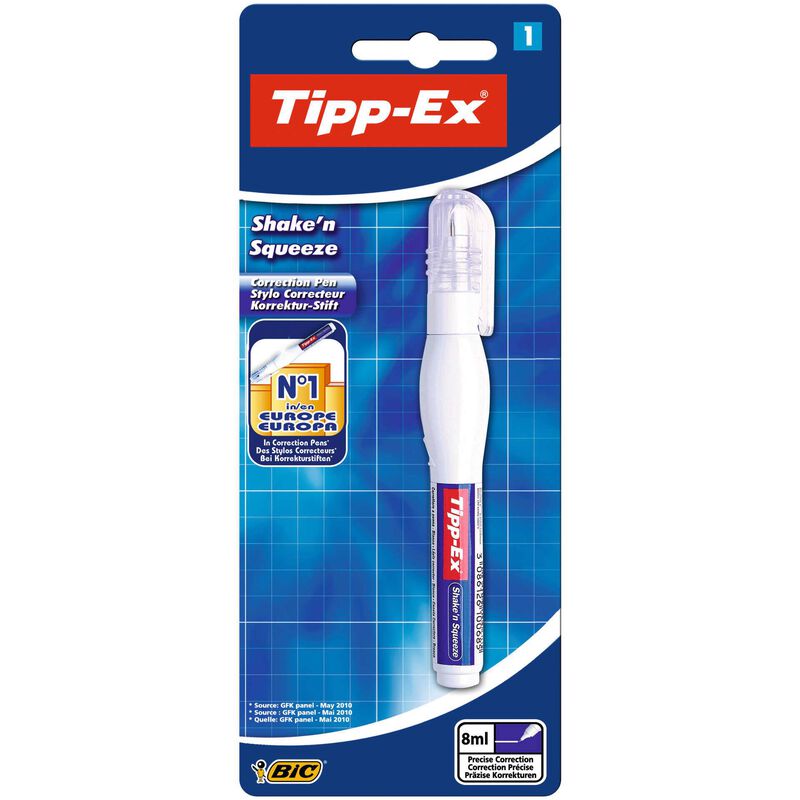 Caneta Corretora Shake'n Squeeze 8ml Tipp-Ex