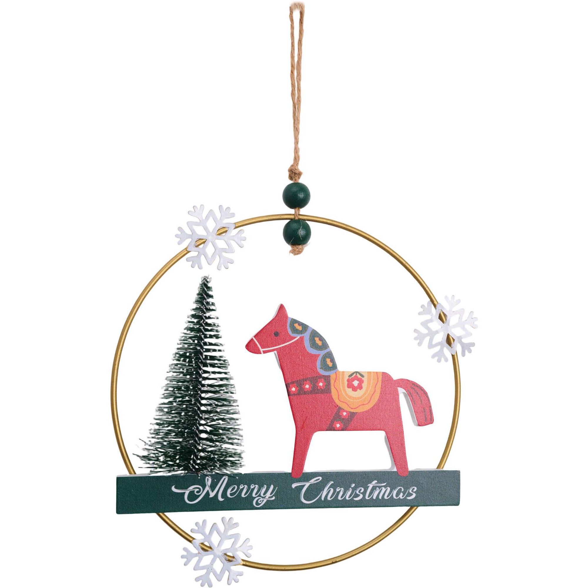 Coroa em Metal Árvore e Cavalo