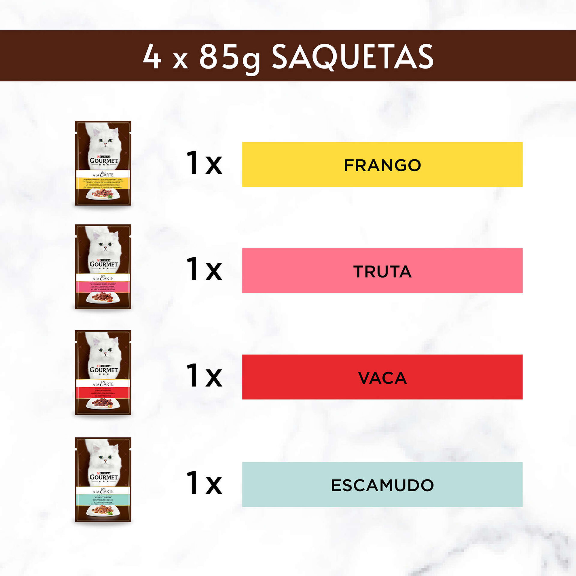 Comida H&uacute;mida para Gato Adulto Saquetas Purina Gourmet A La Carte