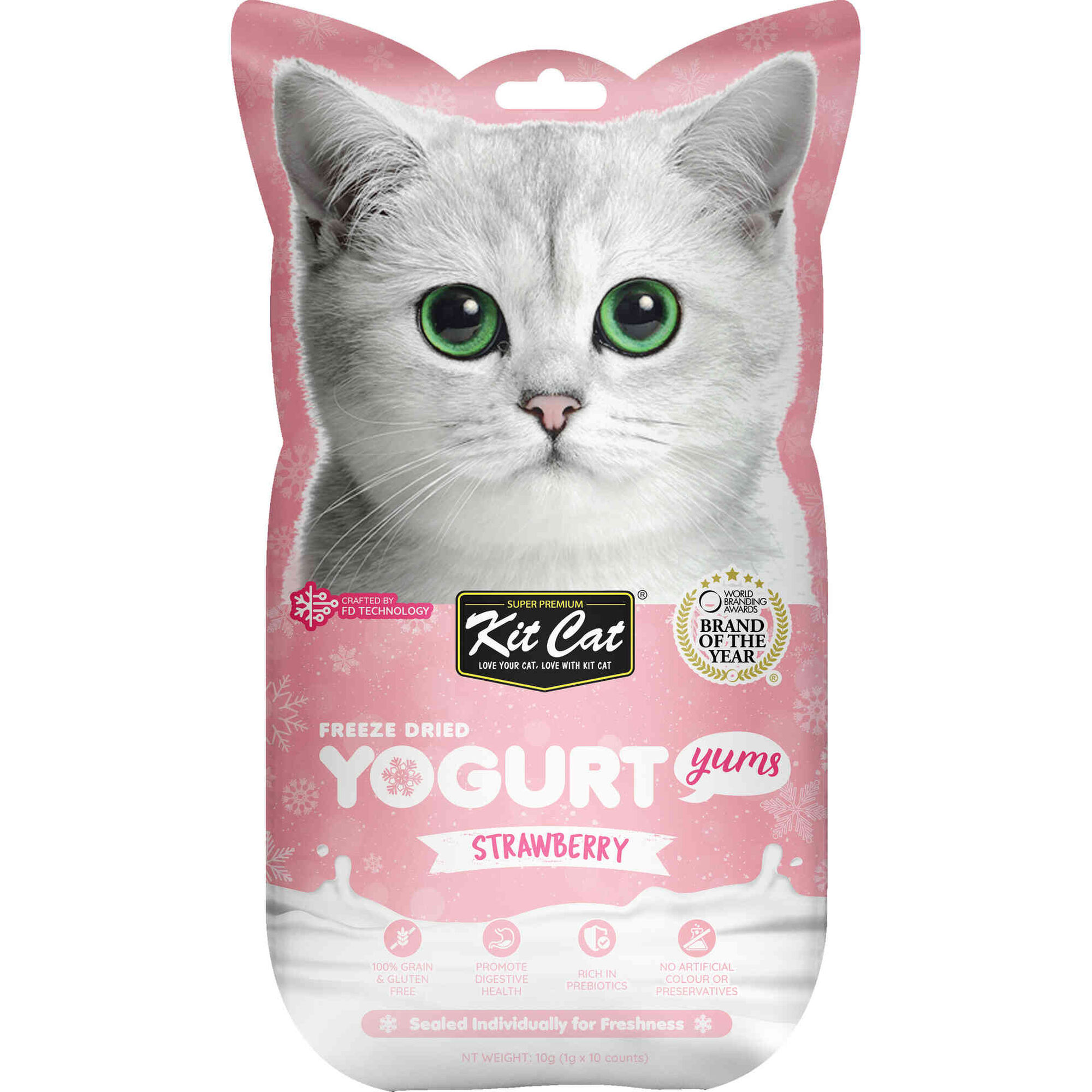 Iogurte para Gato Morango Kit Cat