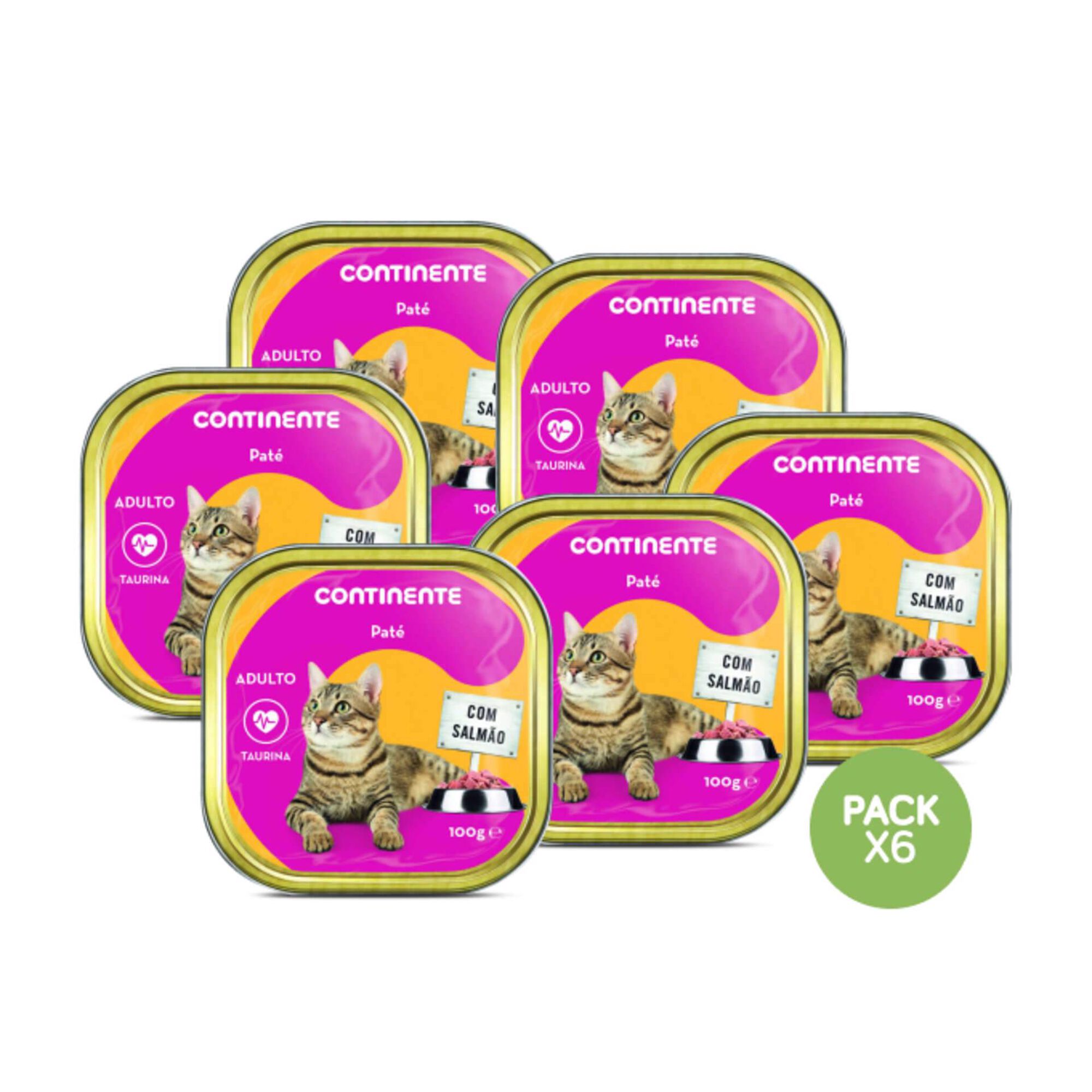 Comida Húmida para Gato Adulto Patê Salmão Terrina