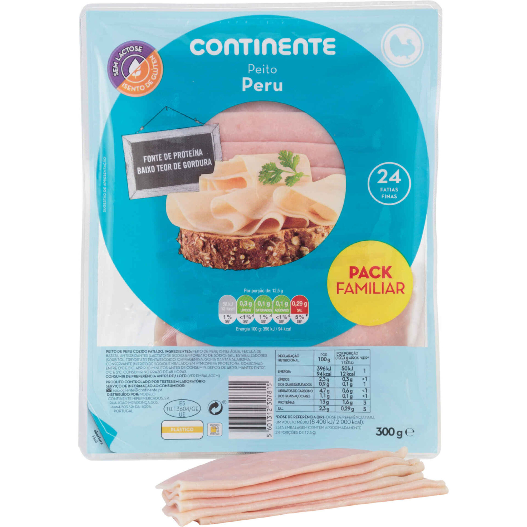 Fiambre de Peito de Peru Fatiado