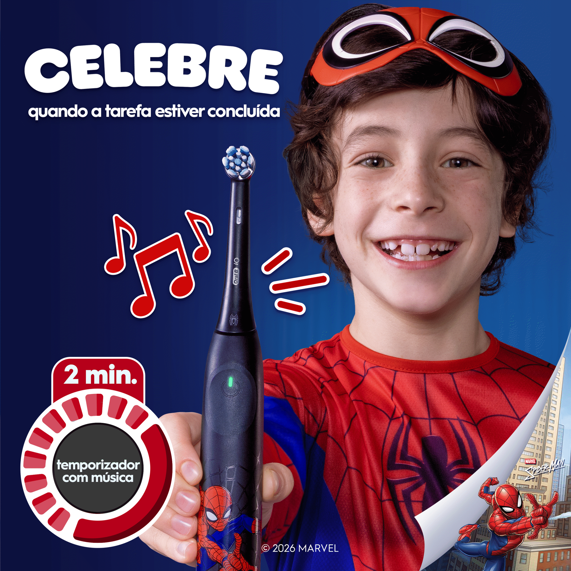 Escova de Dentes El&eacute;trica iO Kids Spiderman Oral-B